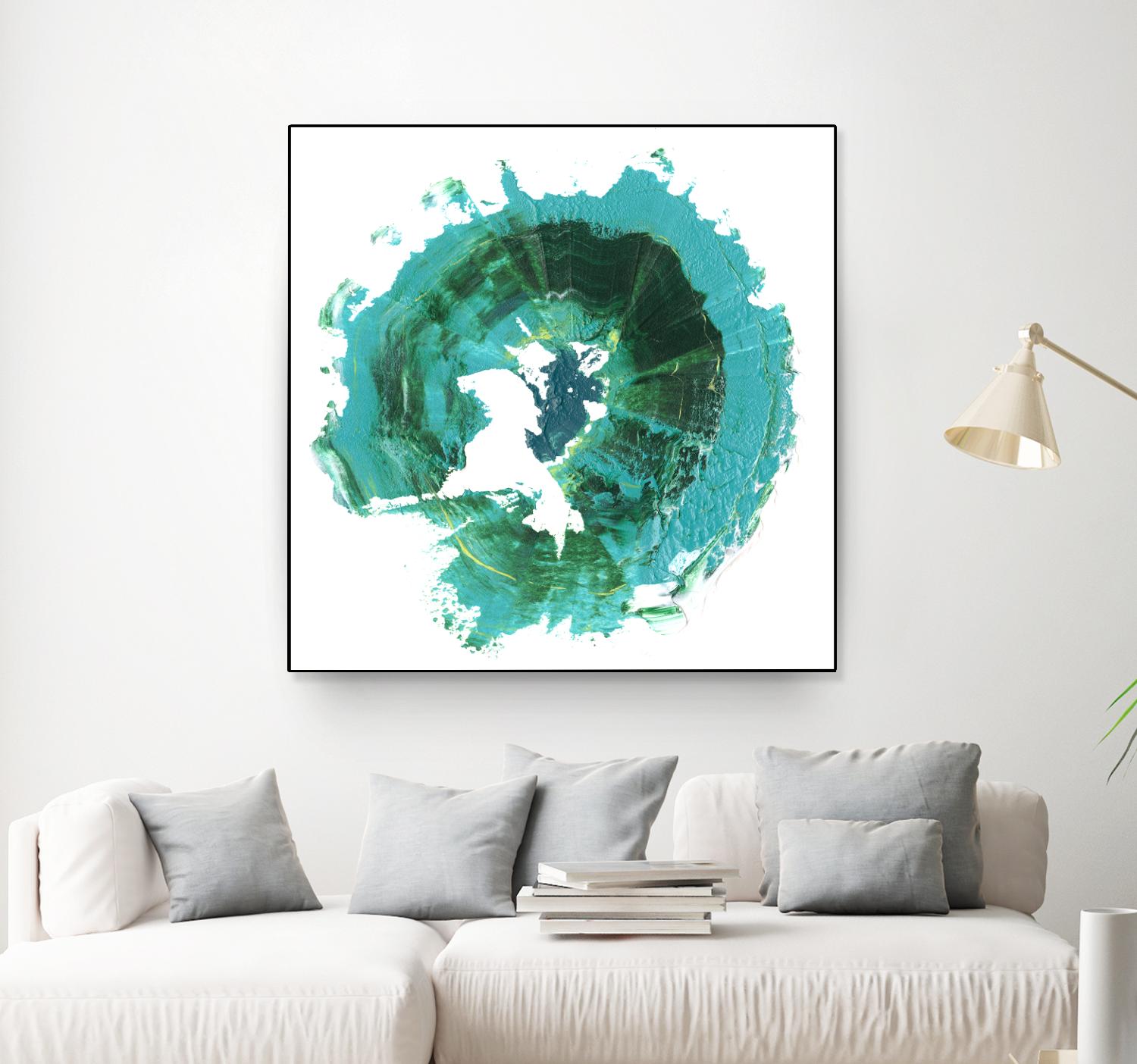 Geode Abstract I by Ethan Harper on GIANT ART - green abstract