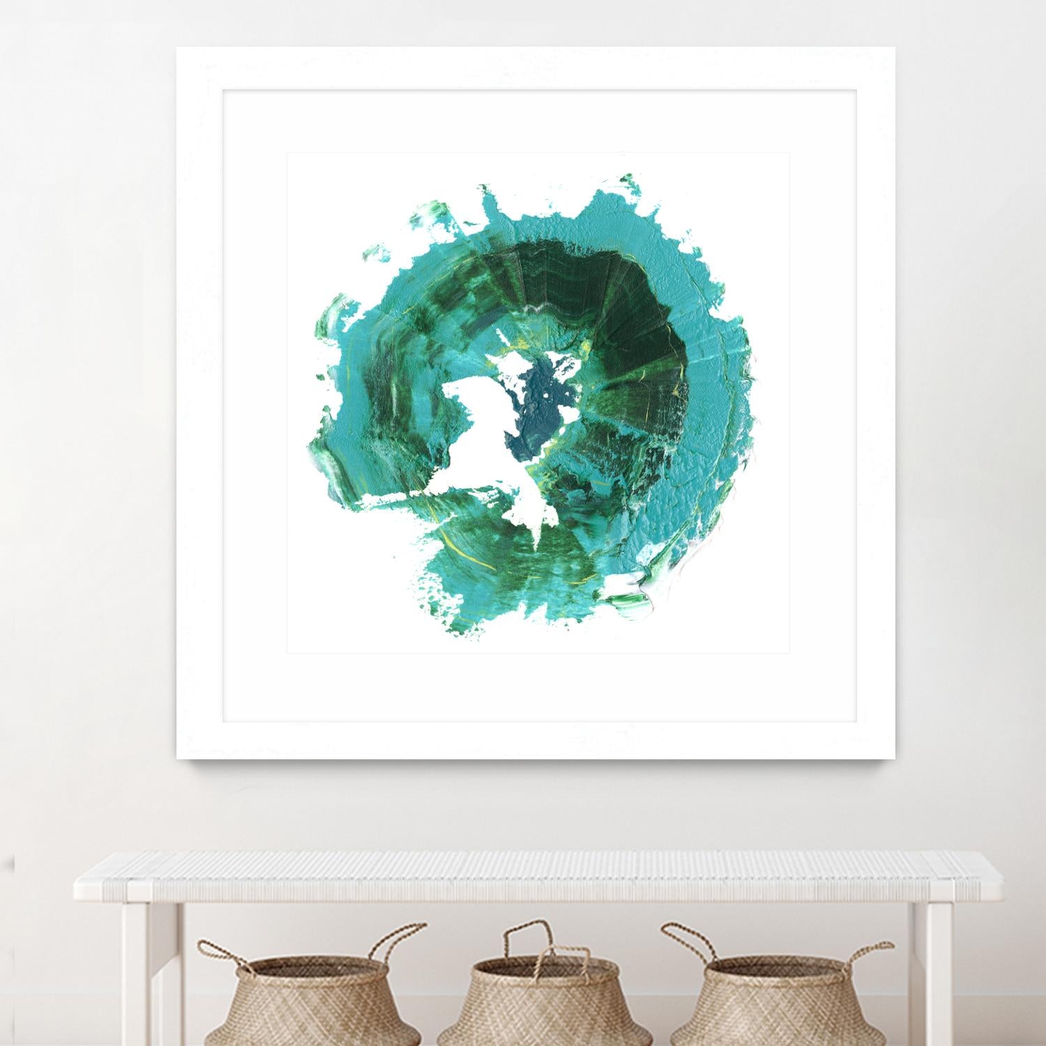 Geode Abstract I by Ethan Harper on GIANT ART - green abstract