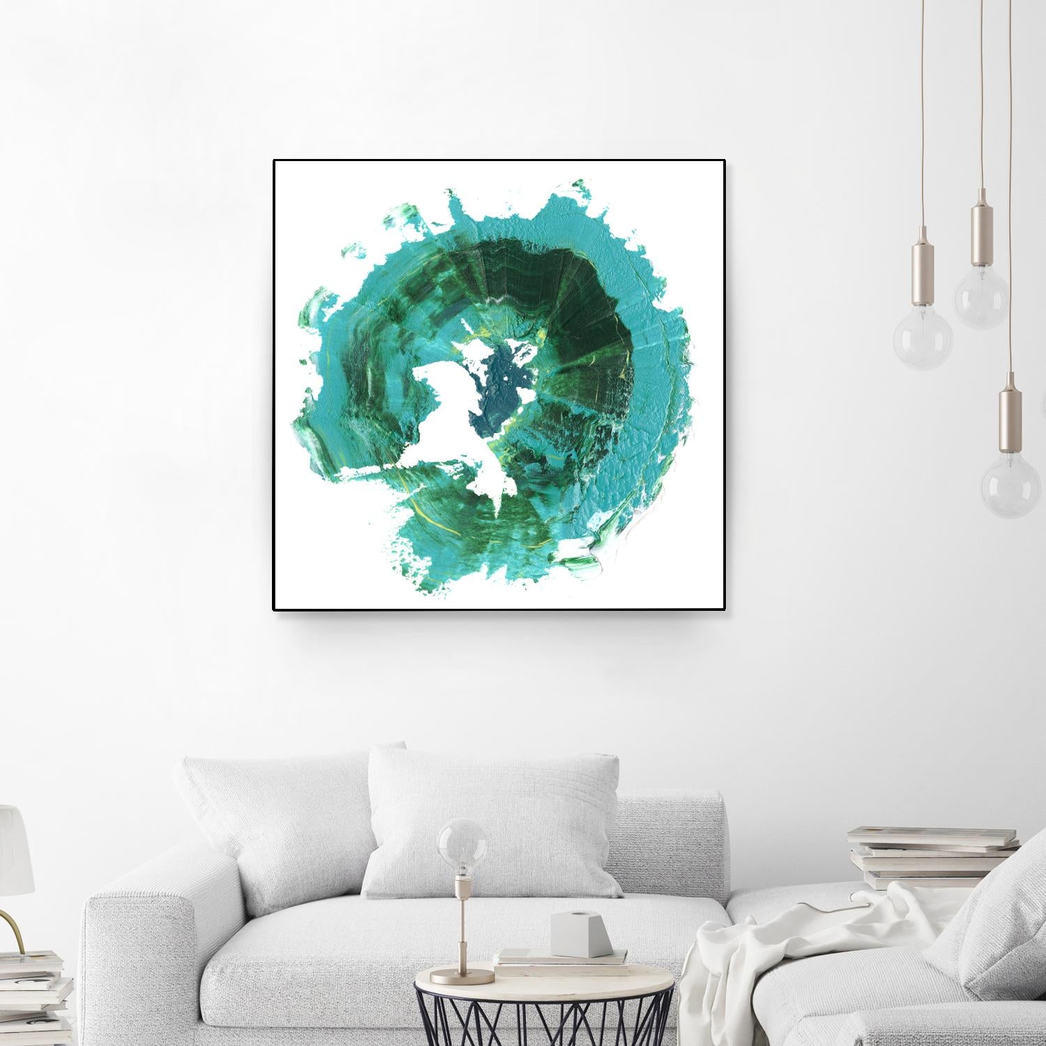 Geode Abstract I by Ethan Harper on GIANT ART - green abstract