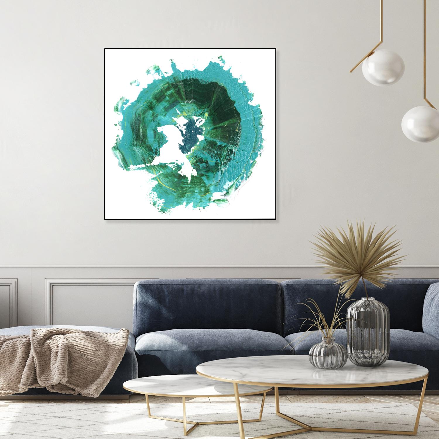 Geode Abstract I by Ethan Harper on GIANT ART - green abstract