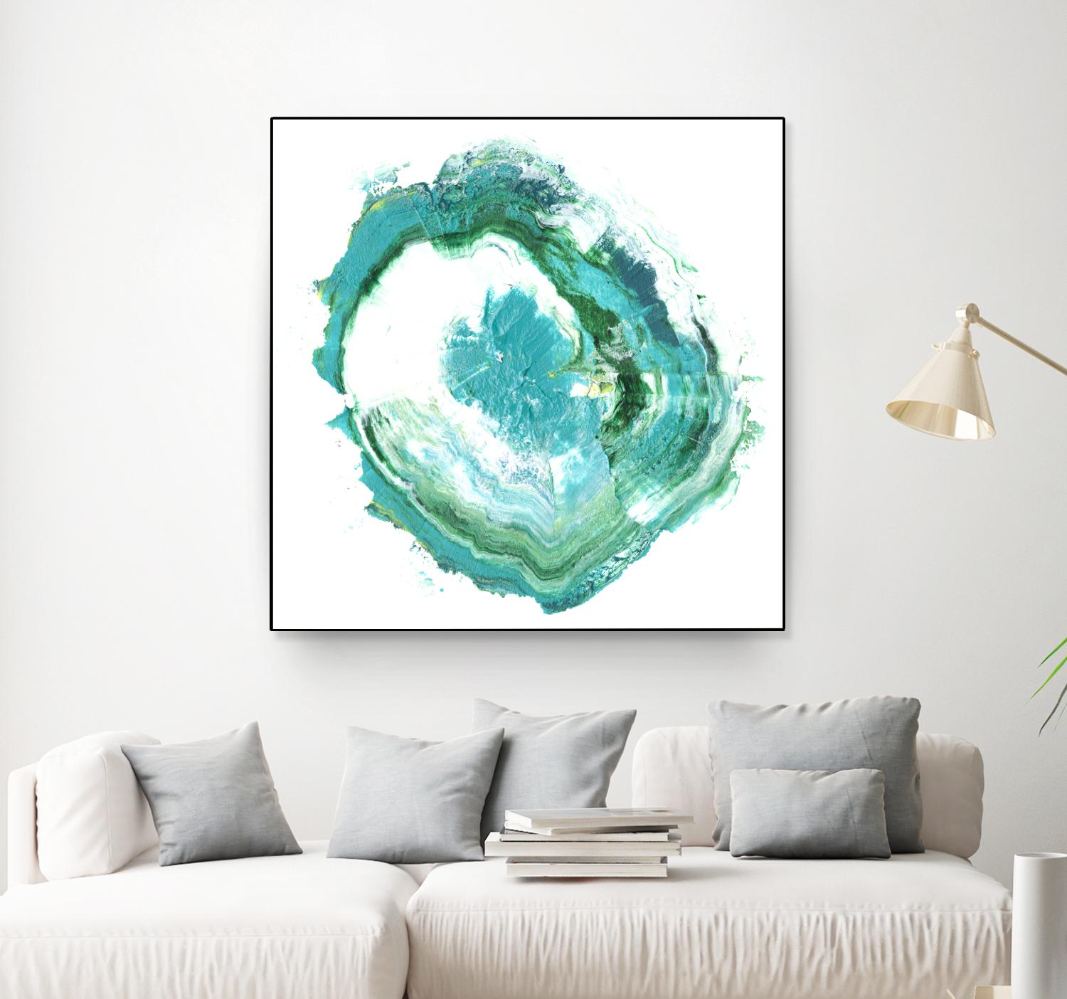 Geode Abstract II by Ethan Harper on GIANT ART - green abstract
