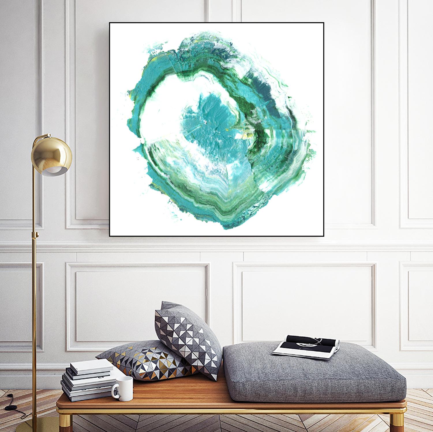 Geode Abstract II by Ethan Harper on GIANT ART - green abstract