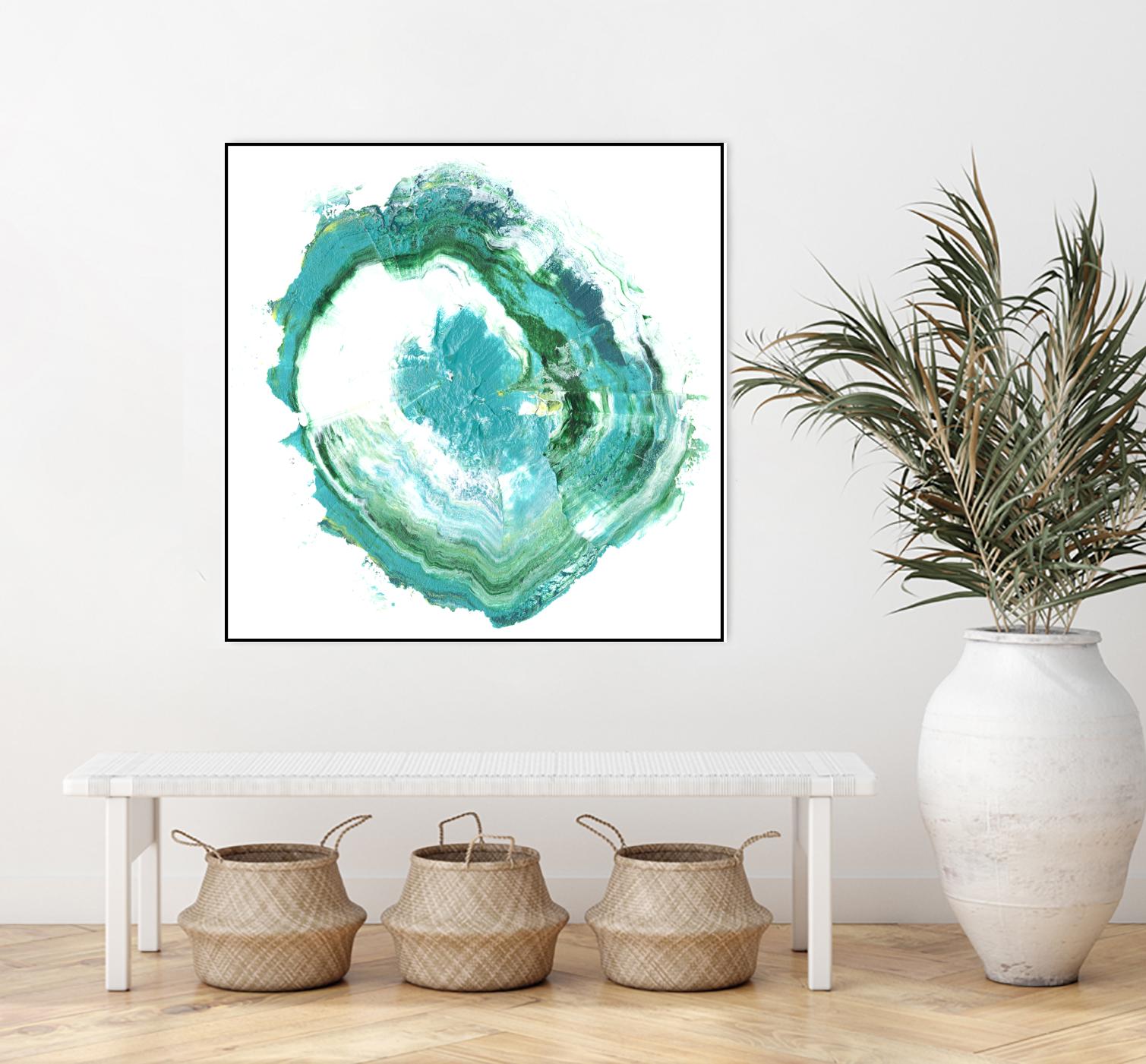 Geode Abstract II by Ethan Harper on GIANT ART - green abstract