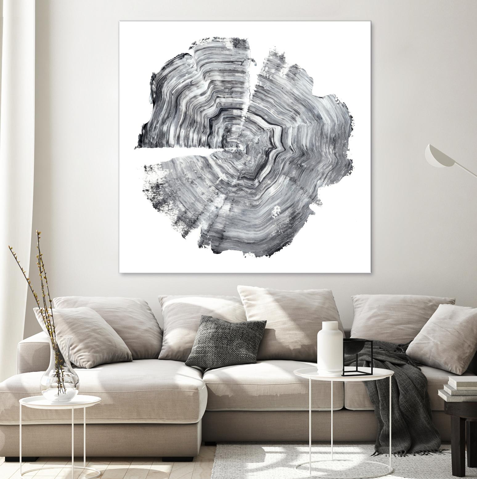Tree Ring Abstract IV by Ethan Harper on GIANT ART - black abstract