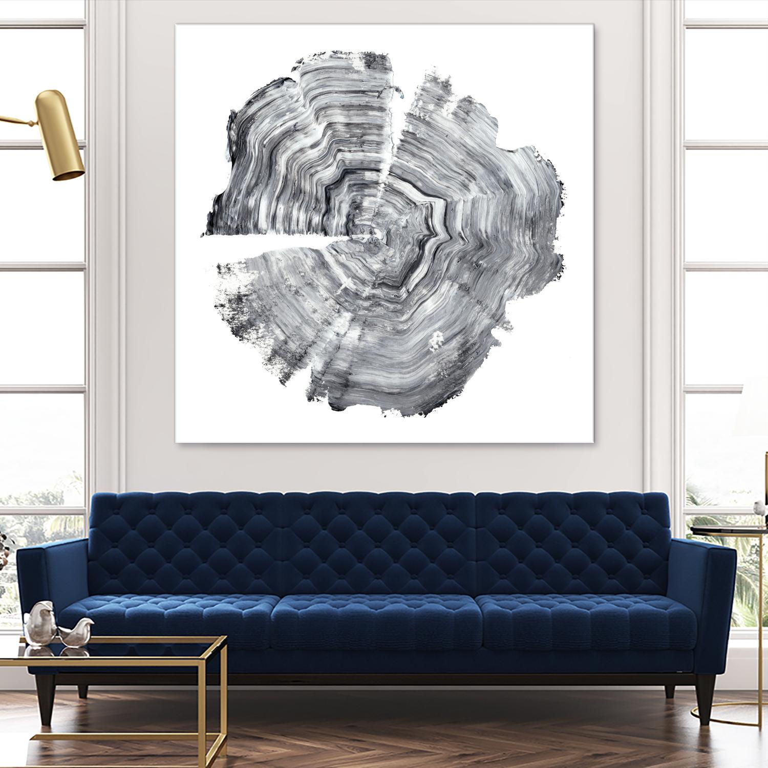 Tree Ring Abstract IV by Ethan Harper on GIANT ART - black abstract