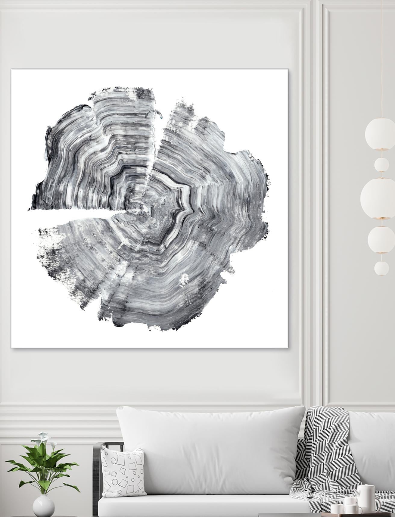 Tree Ring Abstract IV by Ethan Harper on GIANT ART - black abstract
