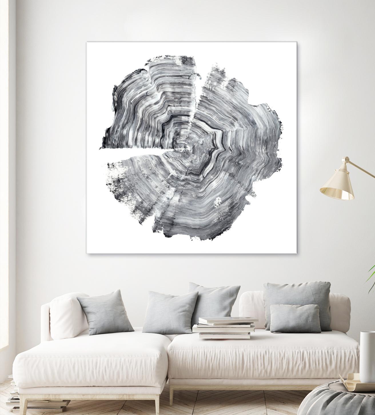 Tree Ring Abstract IV by Ethan Harper on GIANT ART - black abstract
