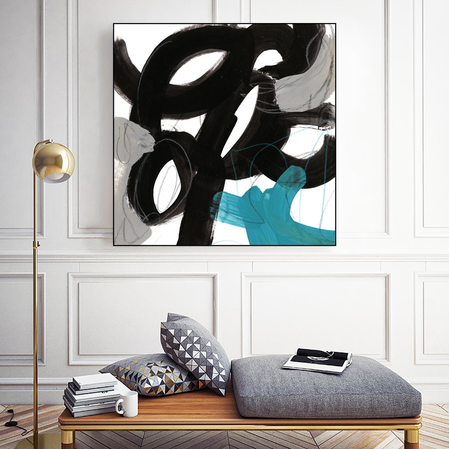 Chromatic Impulse IV by June Erica Vess on GIANT ART - blue abstract