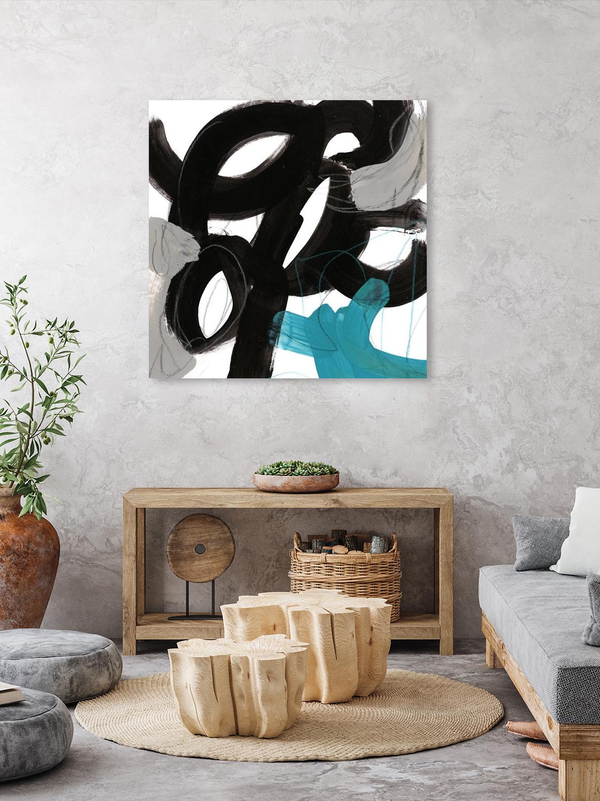 Chromatic Impulse IV by June Erica Vess on GIANT ART - blue abstract