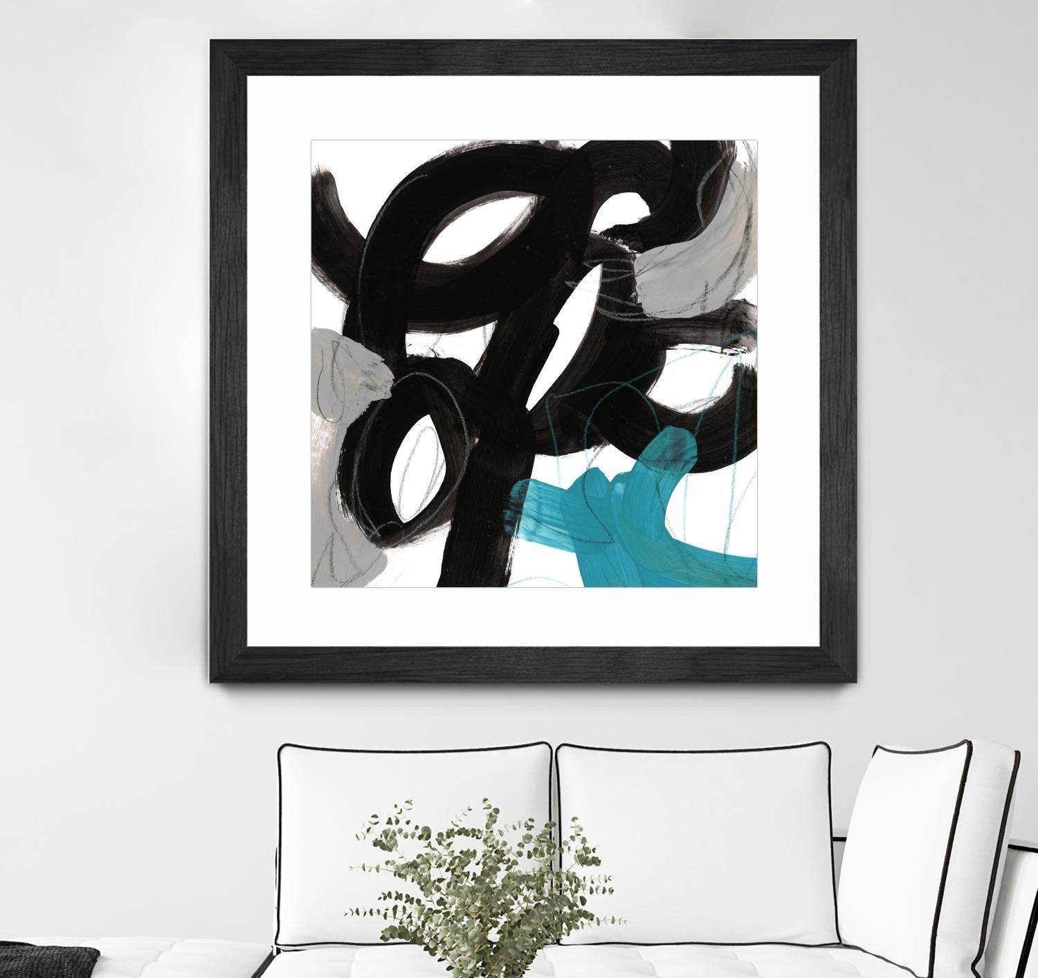 Chromatic Impulse IV by June Erica Vess on GIANT ART - blue abstract