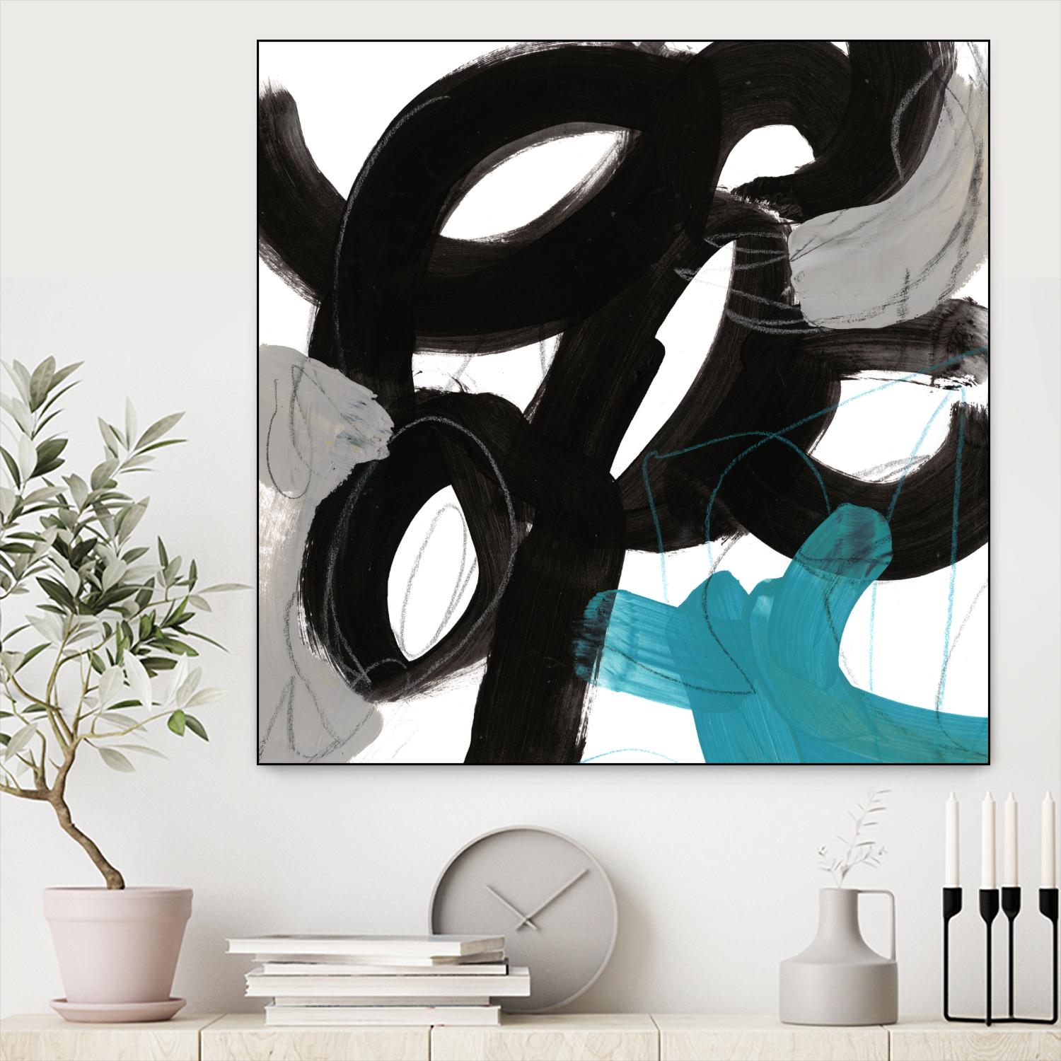 Chromatic Impulse IV by June Erica Vess on GIANT ART - blue abstract