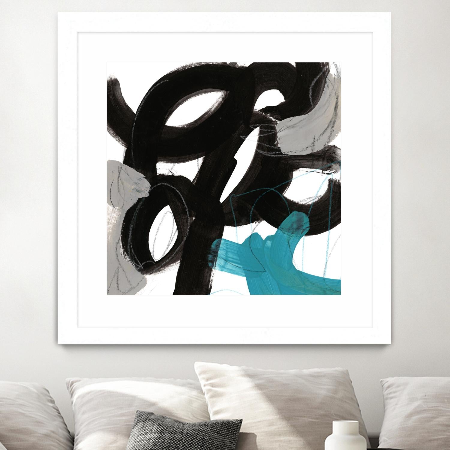 Chromatic Impulse IV by June Erica Vess on GIANT ART - blue abstract