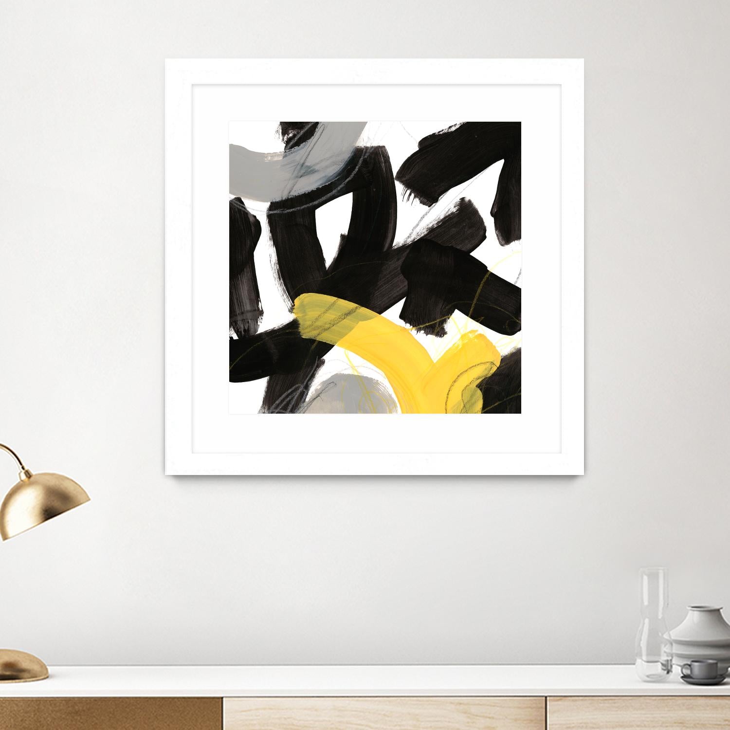 Chromatic Impulse V by June Erica Vess on GIANT ART - yellow abstract