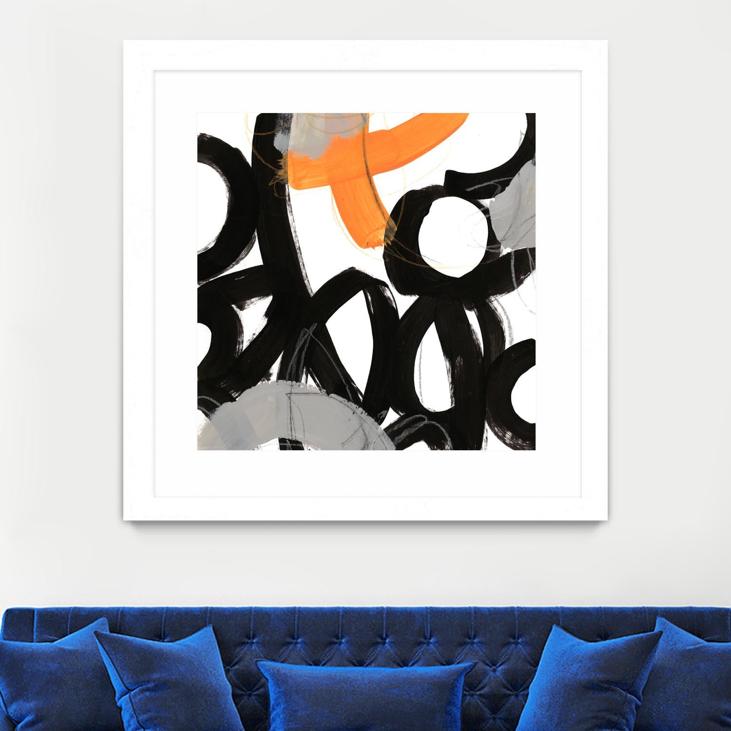 Chromatic Impulse VI by June Erica Vess on GIANT ART - orange abstract