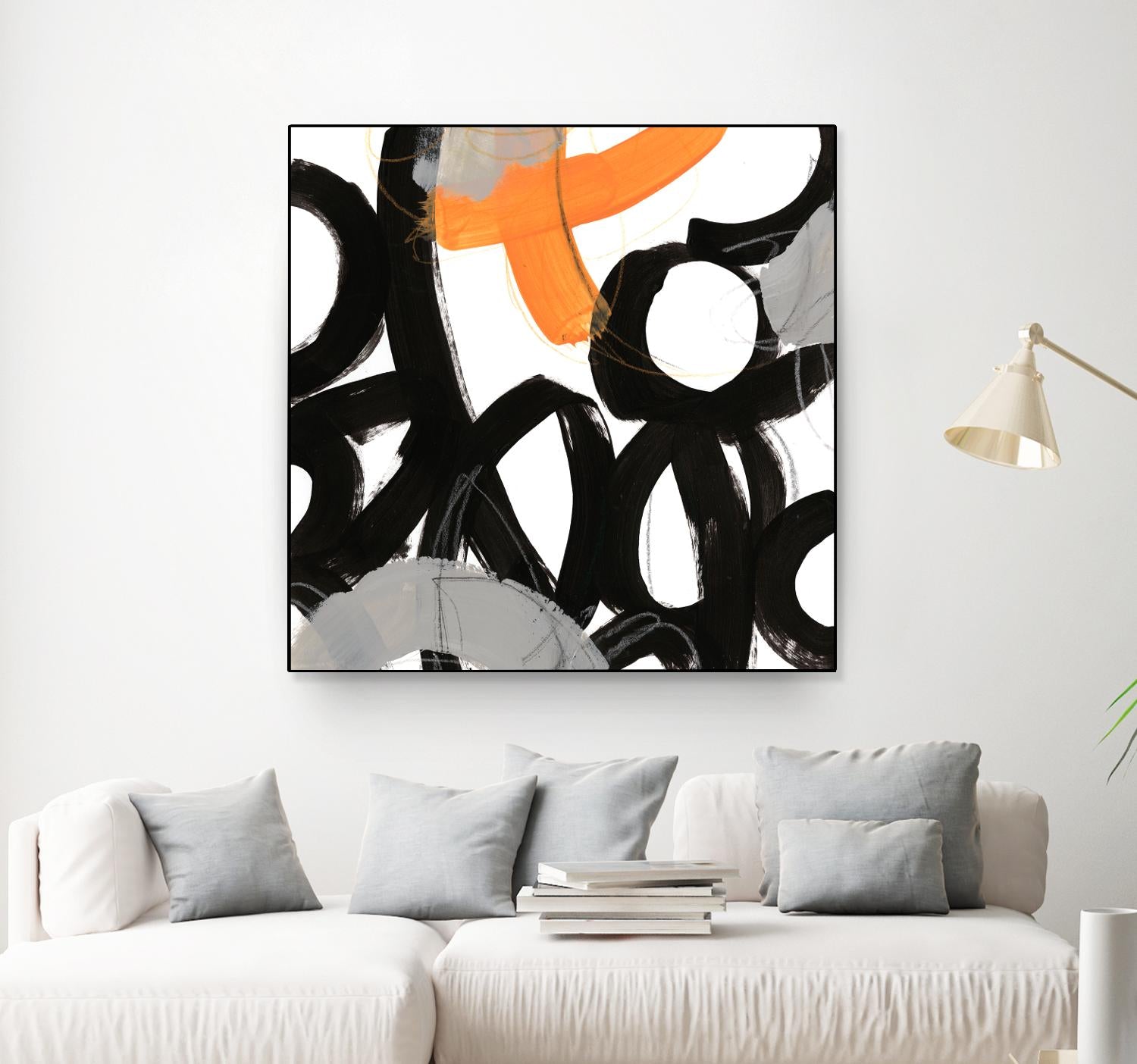 Chromatic Impulse VI by June Erica Vess on GIANT ART - orange abstract