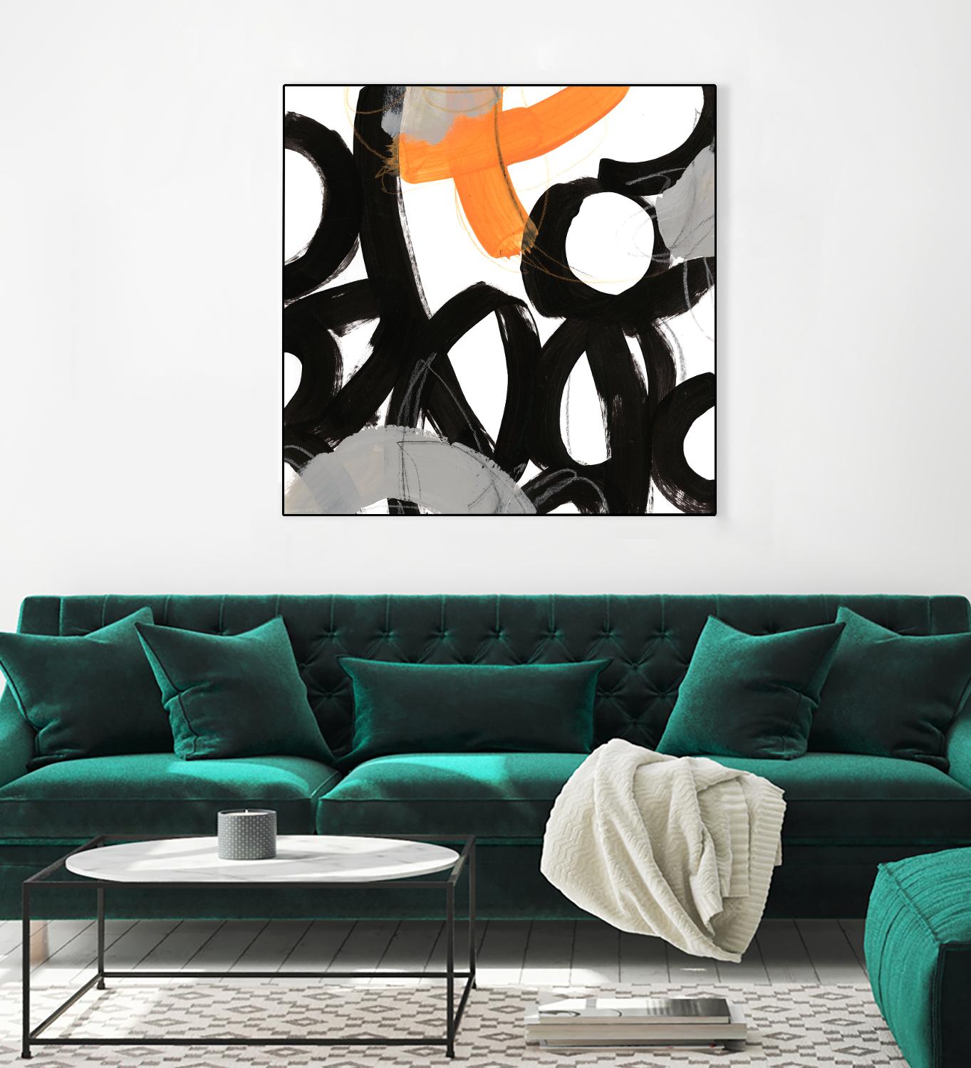 Chromatic Impulse VI by June Erica Vess on GIANT ART - orange abstract