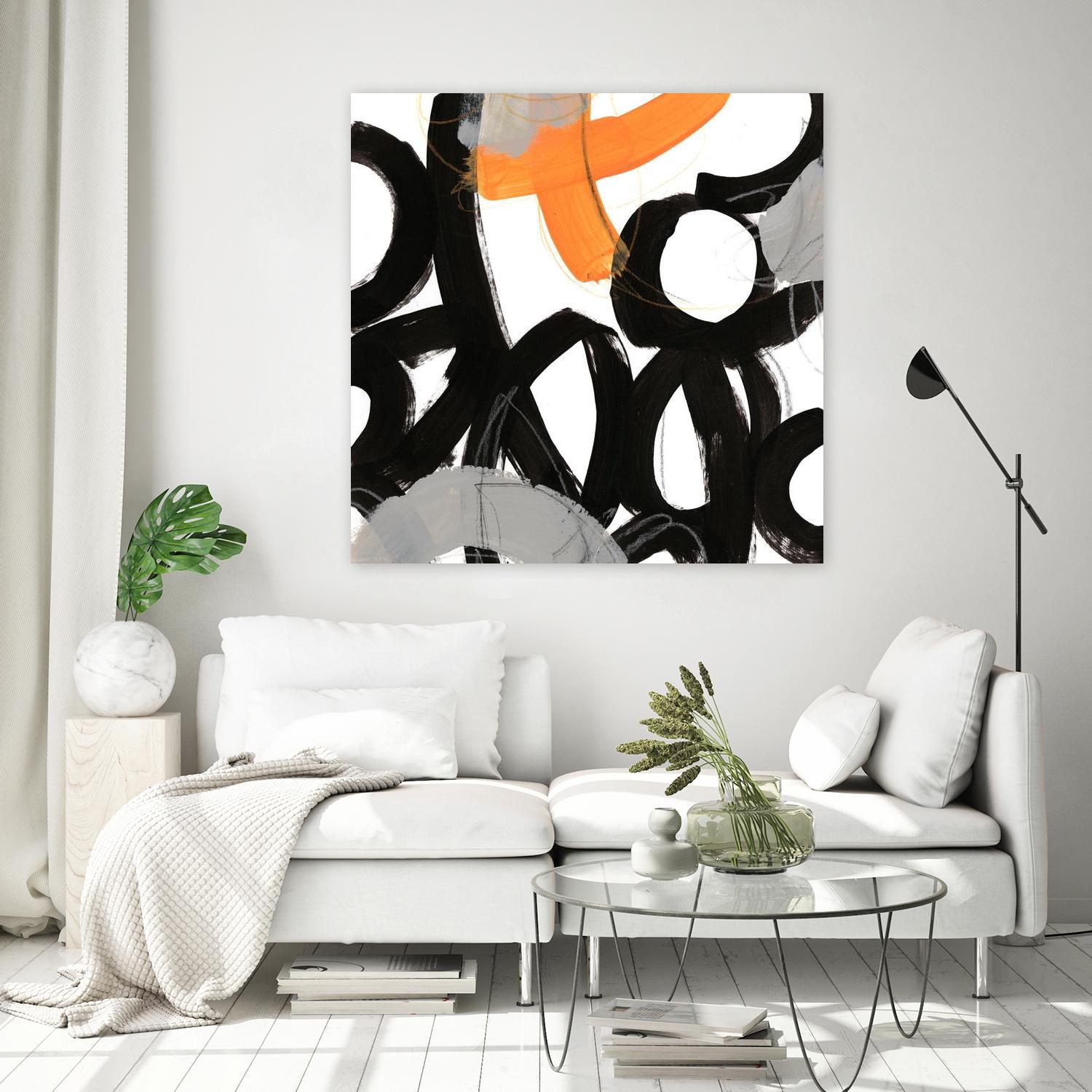 Chromatic Impulse VI by June Erica Vess on GIANT ART - orange abstract