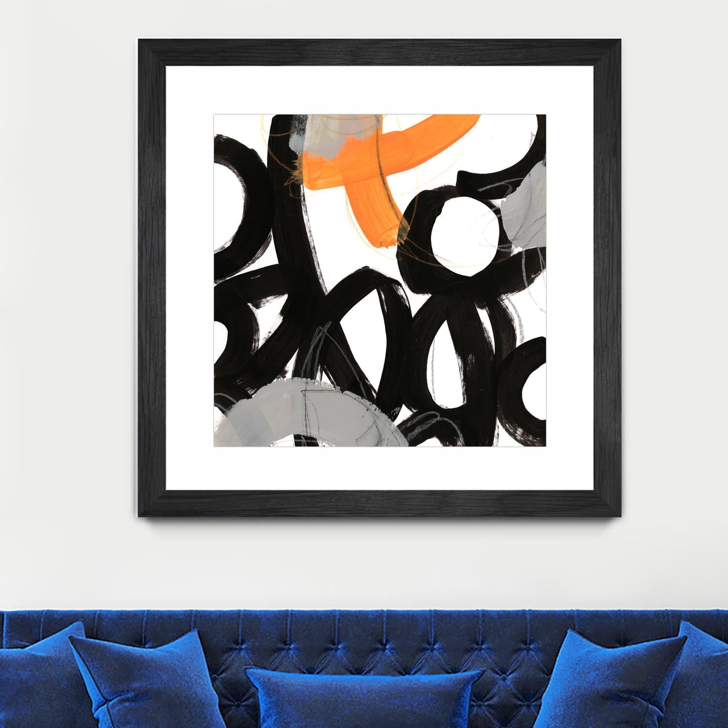 Chromatic Impulse VI by June Erica Vess on GIANT ART - orange abstract