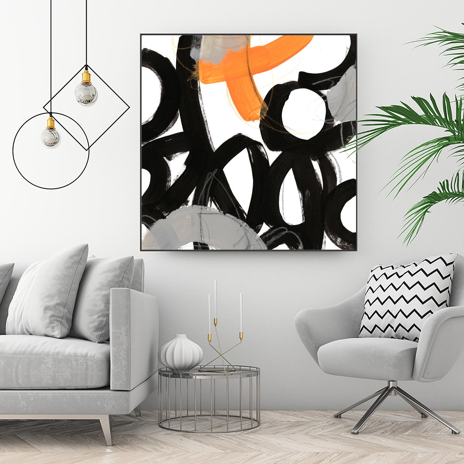 Chromatic Impulse VI by June Erica Vess on GIANT ART - orange abstract