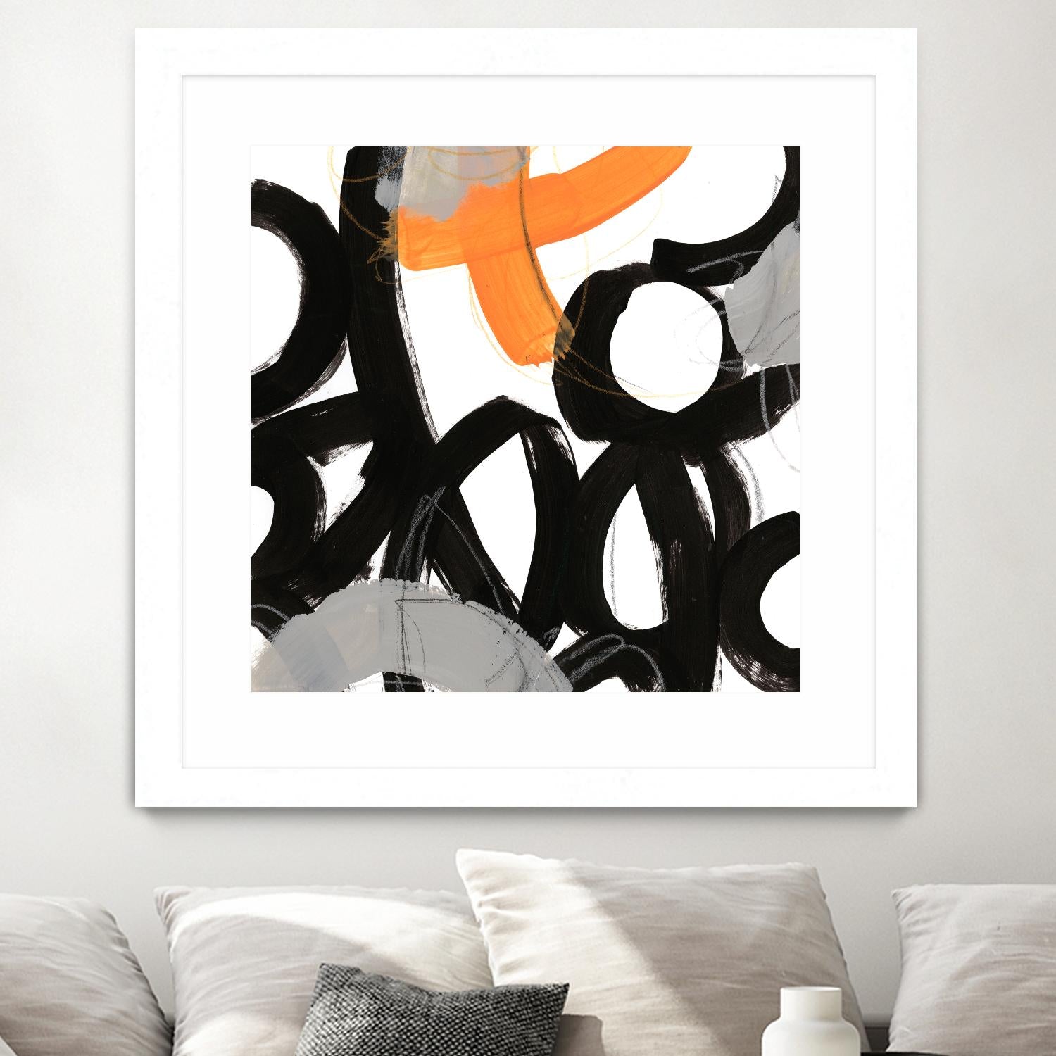 Chromatic Impulse VI by June Erica Vess on GIANT ART - orange abstract