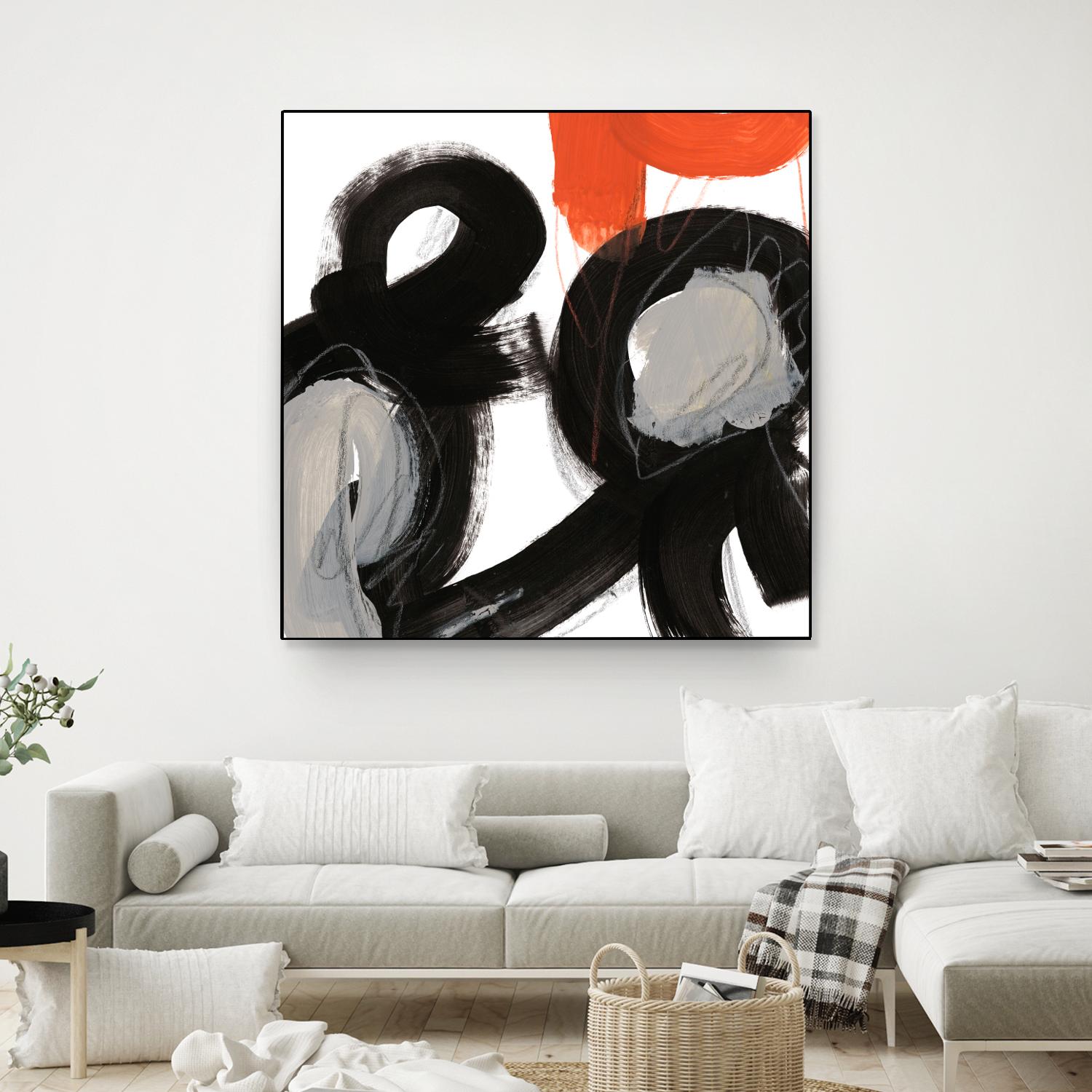 Chromatic Impulse VII by June Erica Vess on GIANT ART - orange abstract