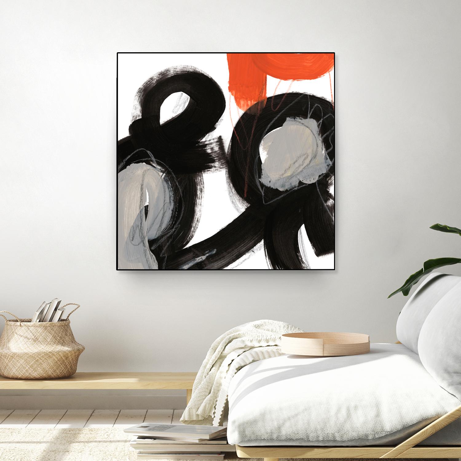 Chromatic Impulse VII by June Erica Vess on GIANT ART - orange abstract