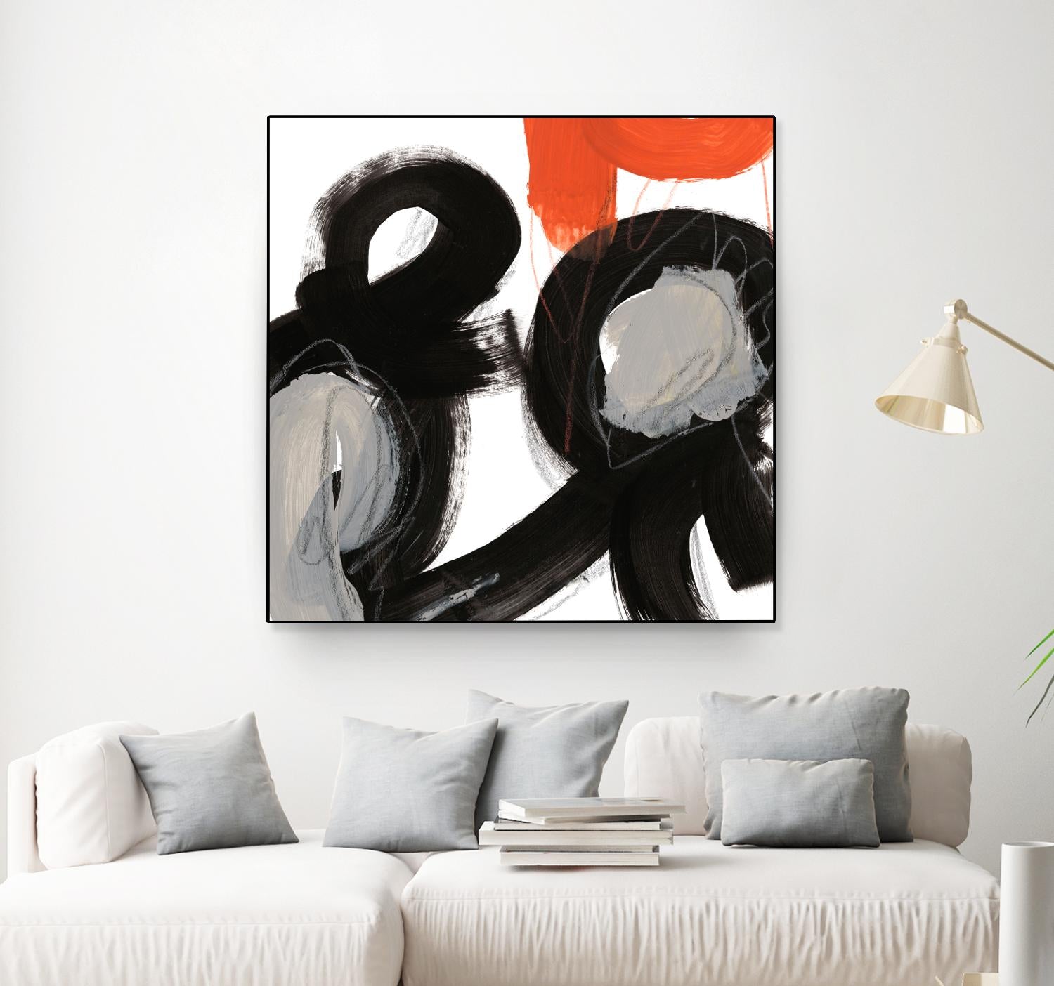 Chromatic Impulse VII by June Erica Vess on GIANT ART - orange abstract