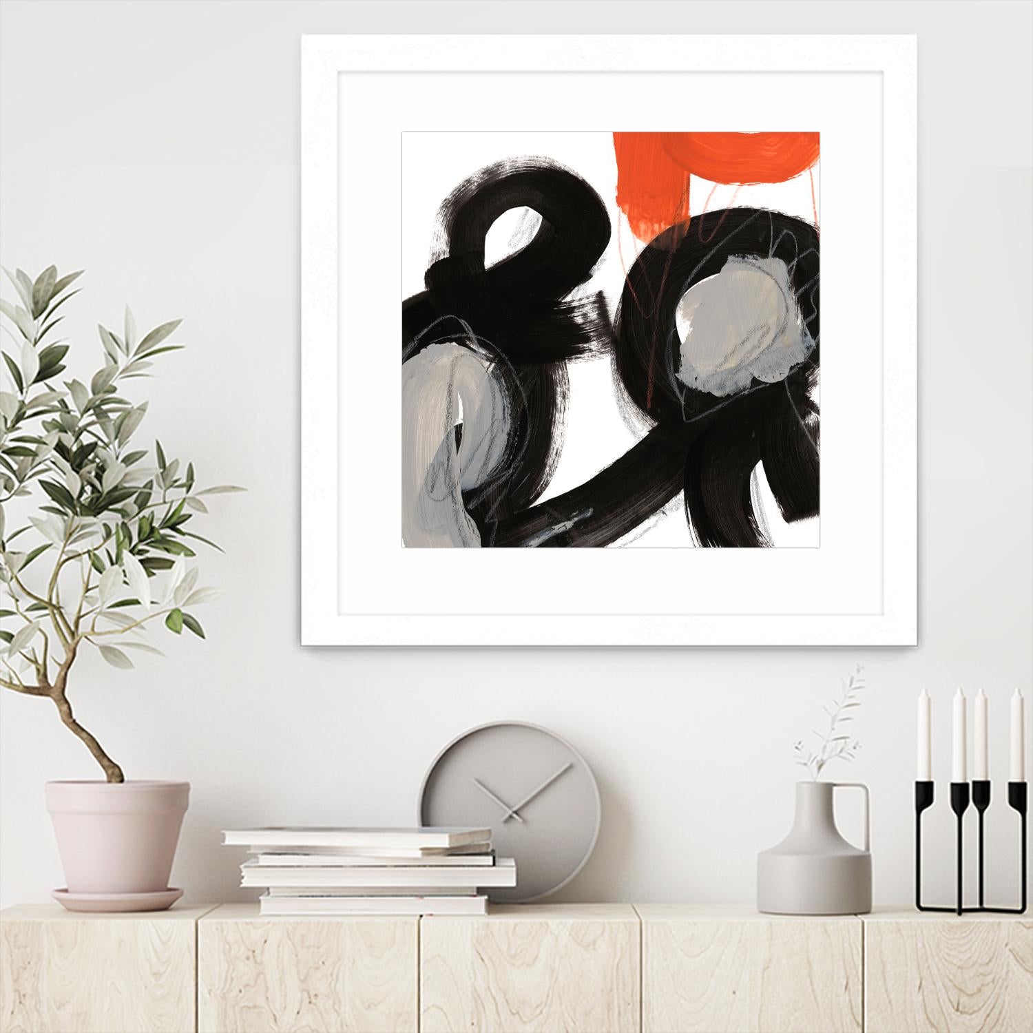 Chromatic Impulse VII by June Erica Vess on GIANT ART - orange abstract