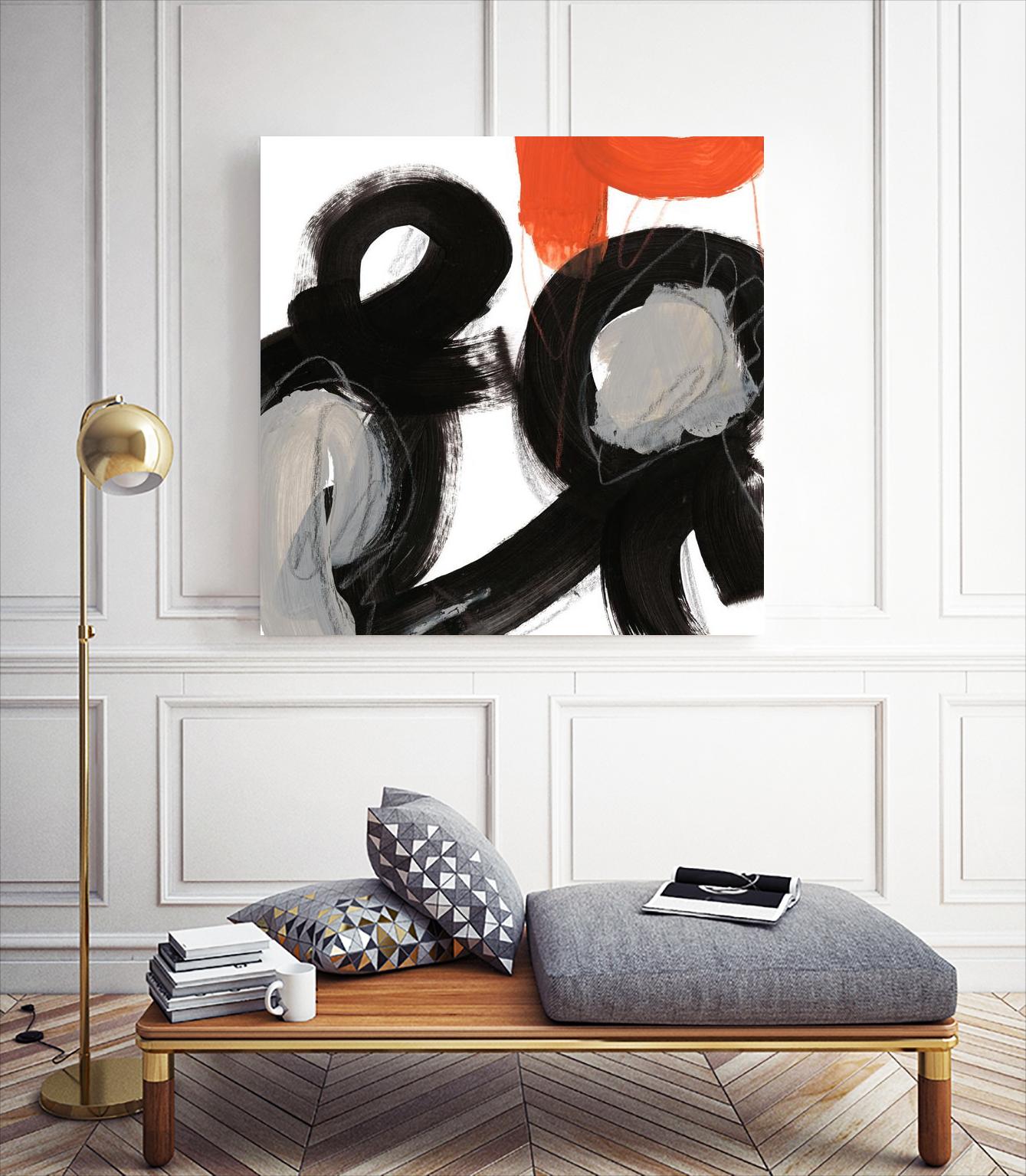 Chromatic Impulse VII by June Erica Vess on GIANT ART - orange abstract