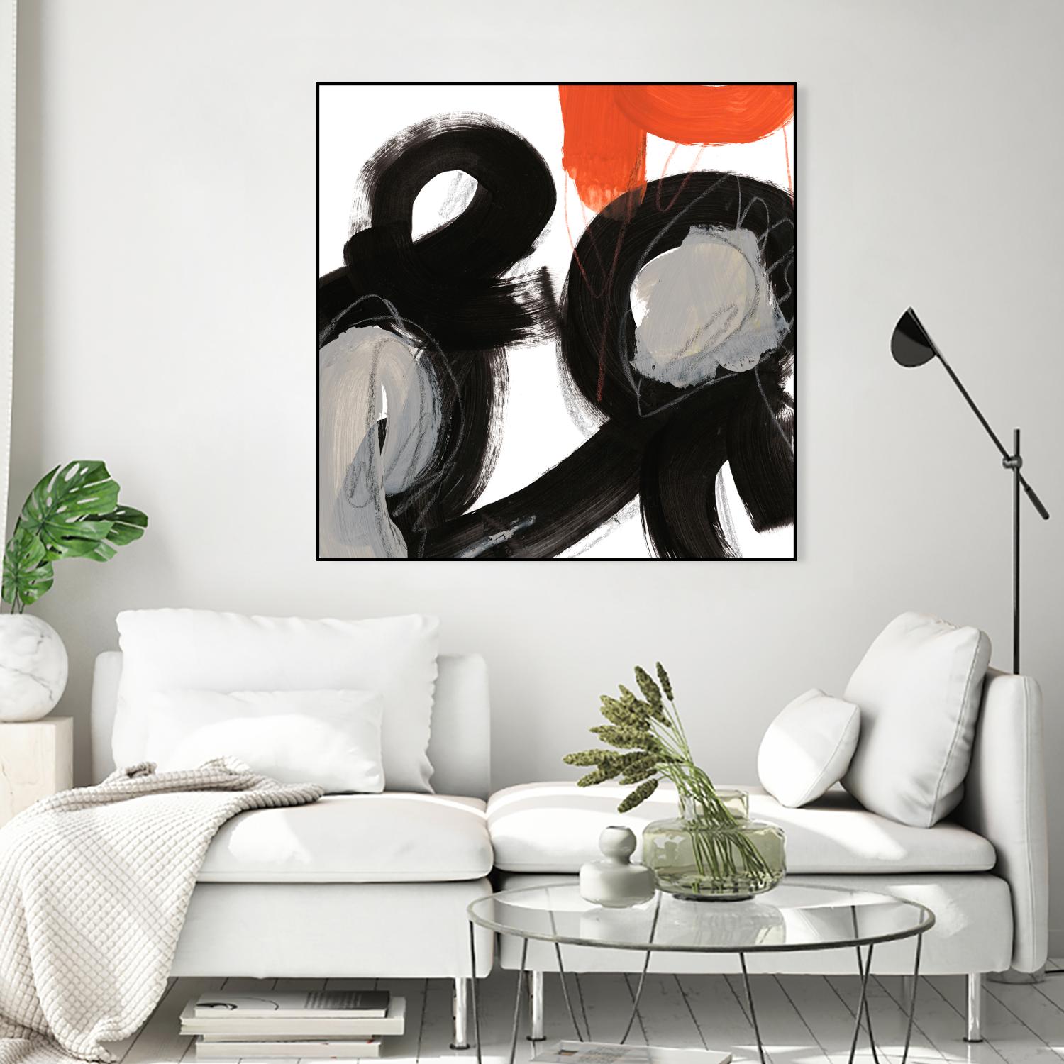 Chromatic Impulse VII by June Erica Vess on GIANT ART - orange abstract