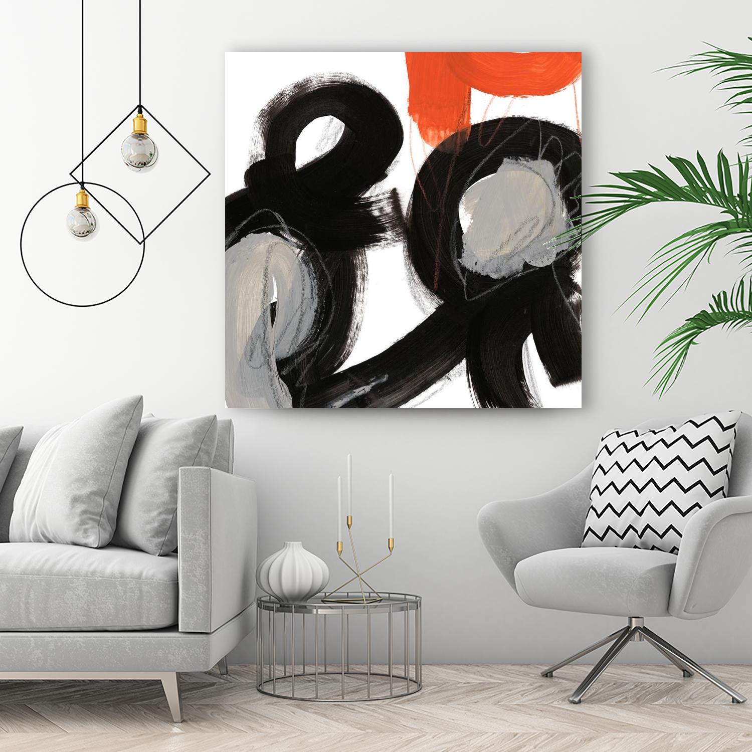 Chromatic Impulse VII by June Erica Vess on GIANT ART - orange abstract