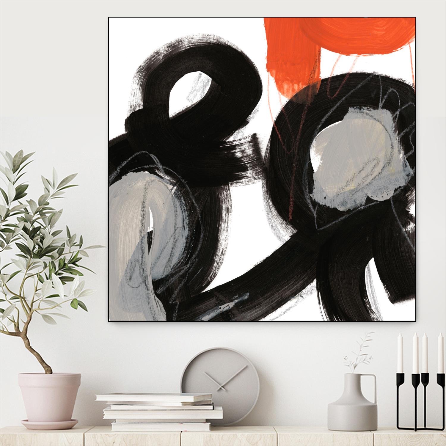 Chromatic Impulse VII by June Erica Vess on GIANT ART - orange abstract