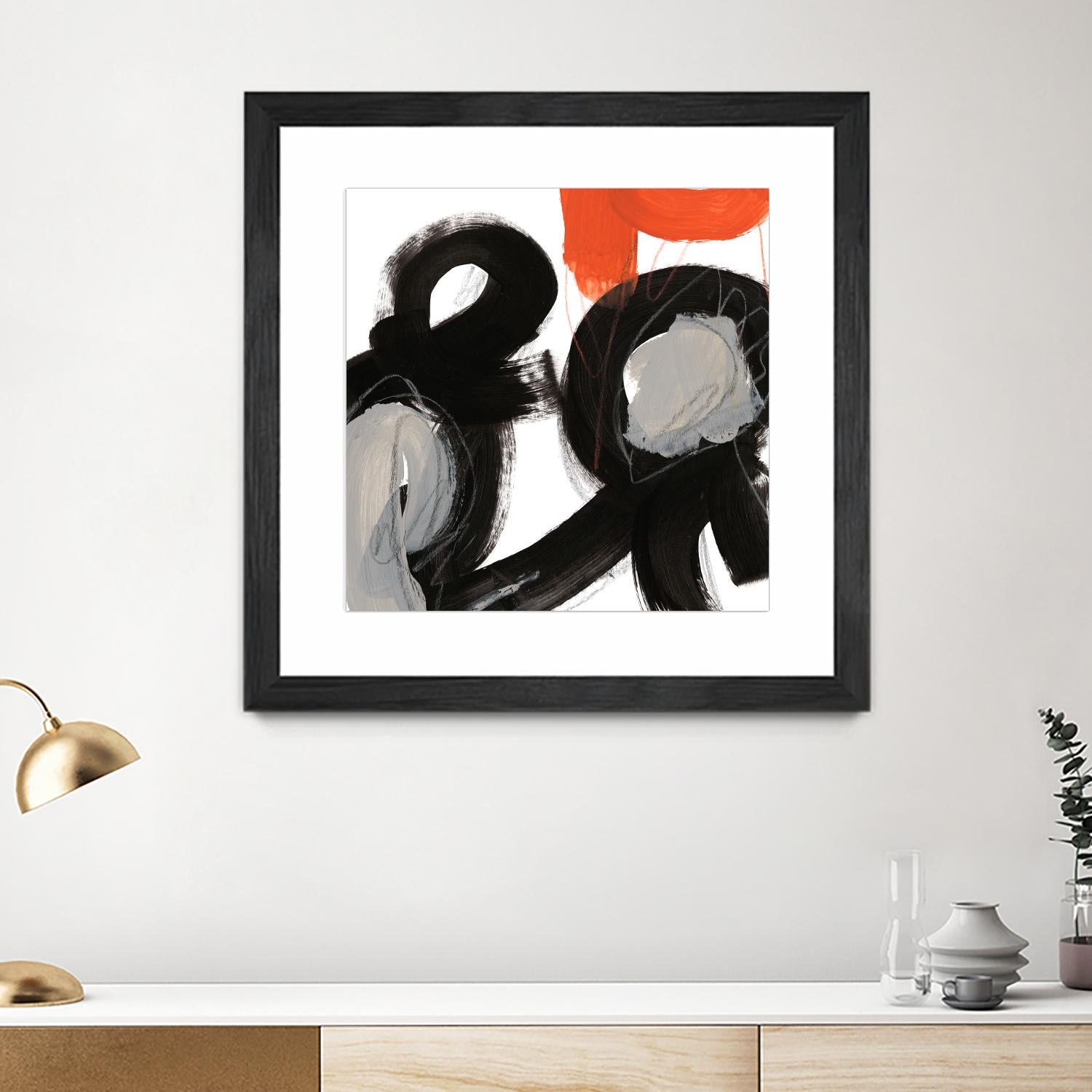 Chromatic Impulse VII by June Erica Vess on GIANT ART - orange abstract