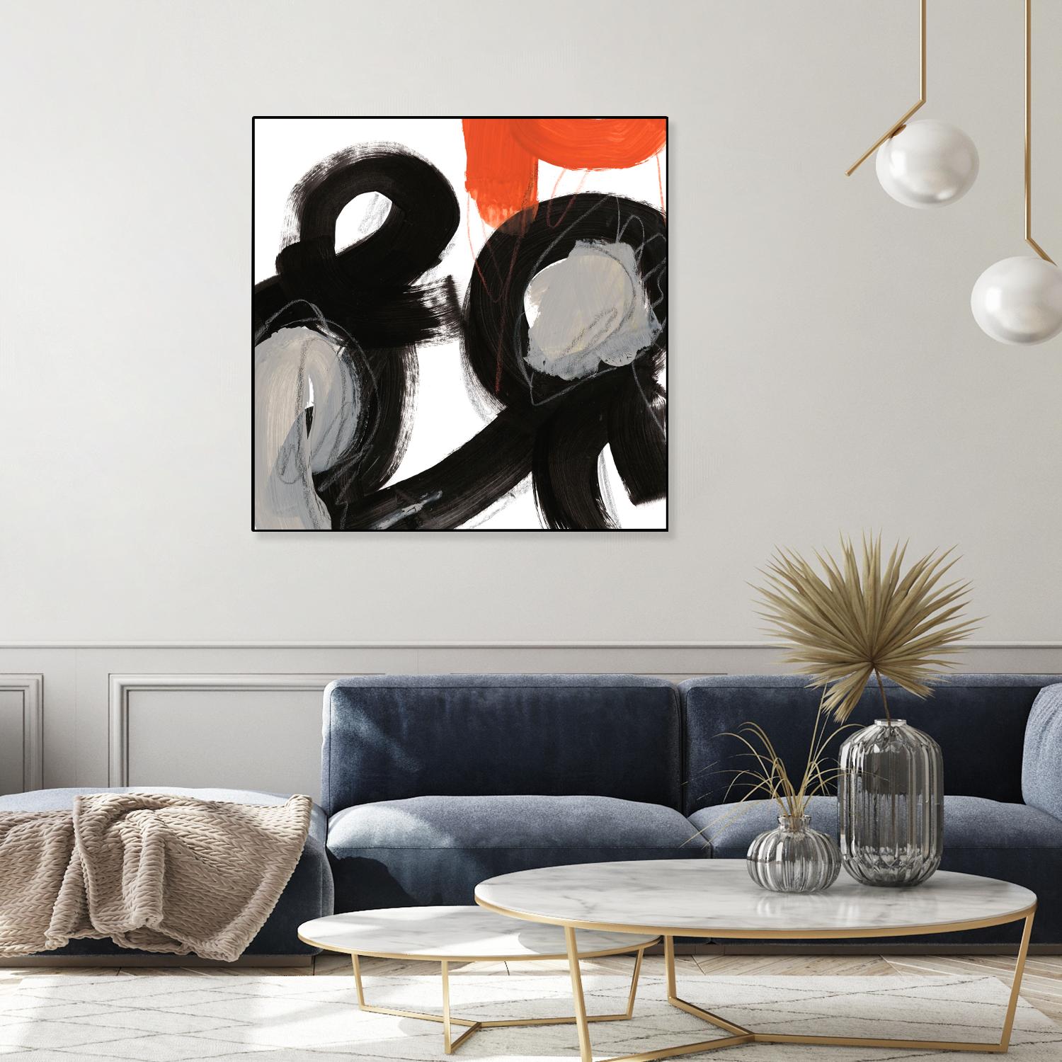 Chromatic Impulse VII by June Erica Vess on GIANT ART - orange abstract