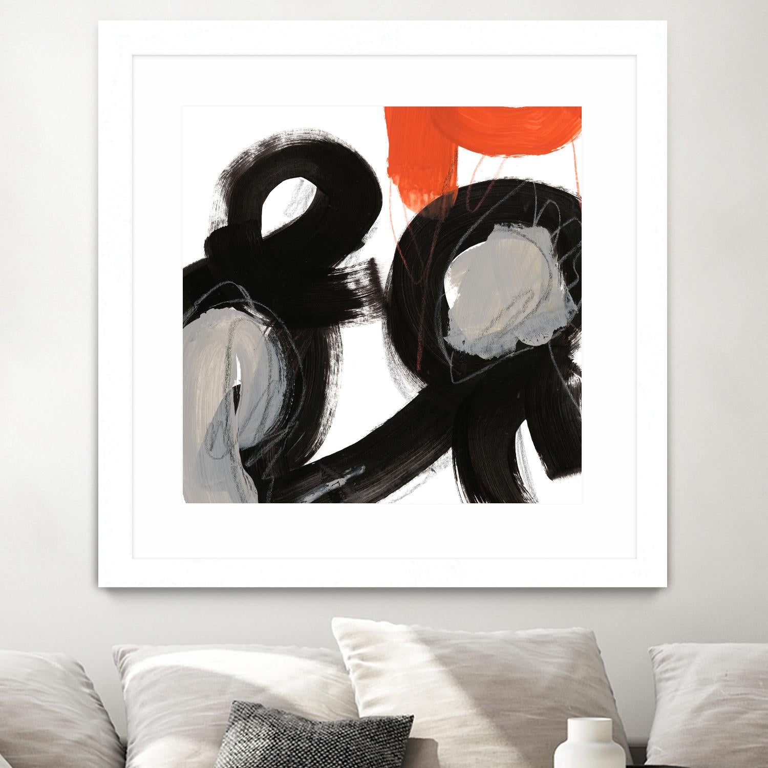 Chromatic Impulse VII by June Erica Vess on GIANT ART - orange abstract