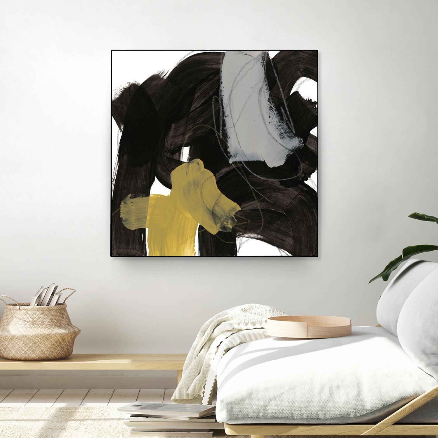 Chromatic Impulse IX by June Erica Vess on GIANT ART - yellow abstract