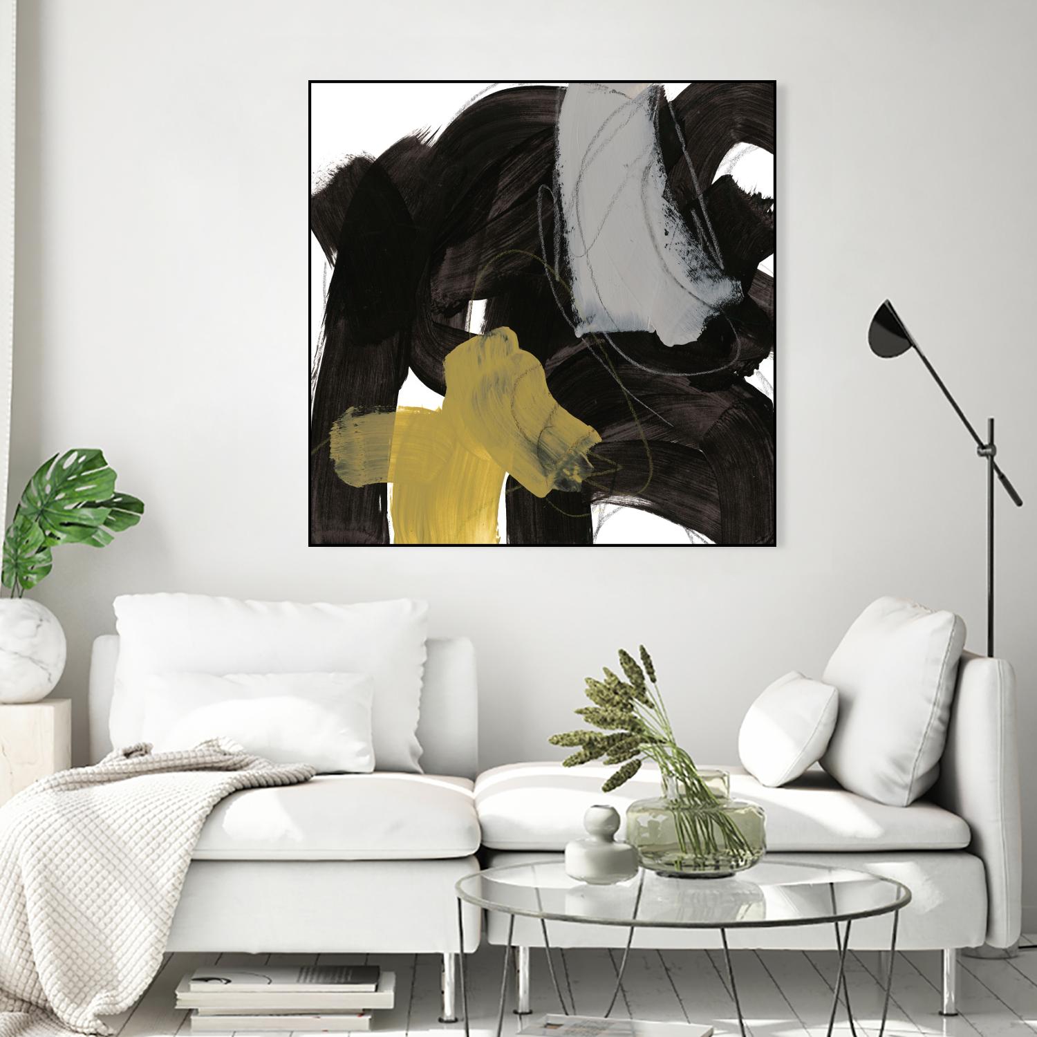 Chromatic Impulse IX by June Erica Vess on GIANT ART - yellow abstract