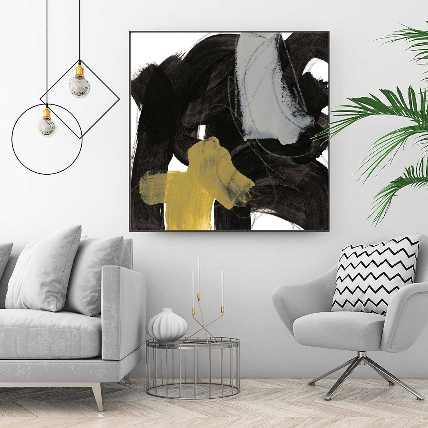 Chromatic Impulse IX by June Erica Vess on GIANT ART - yellow abstract