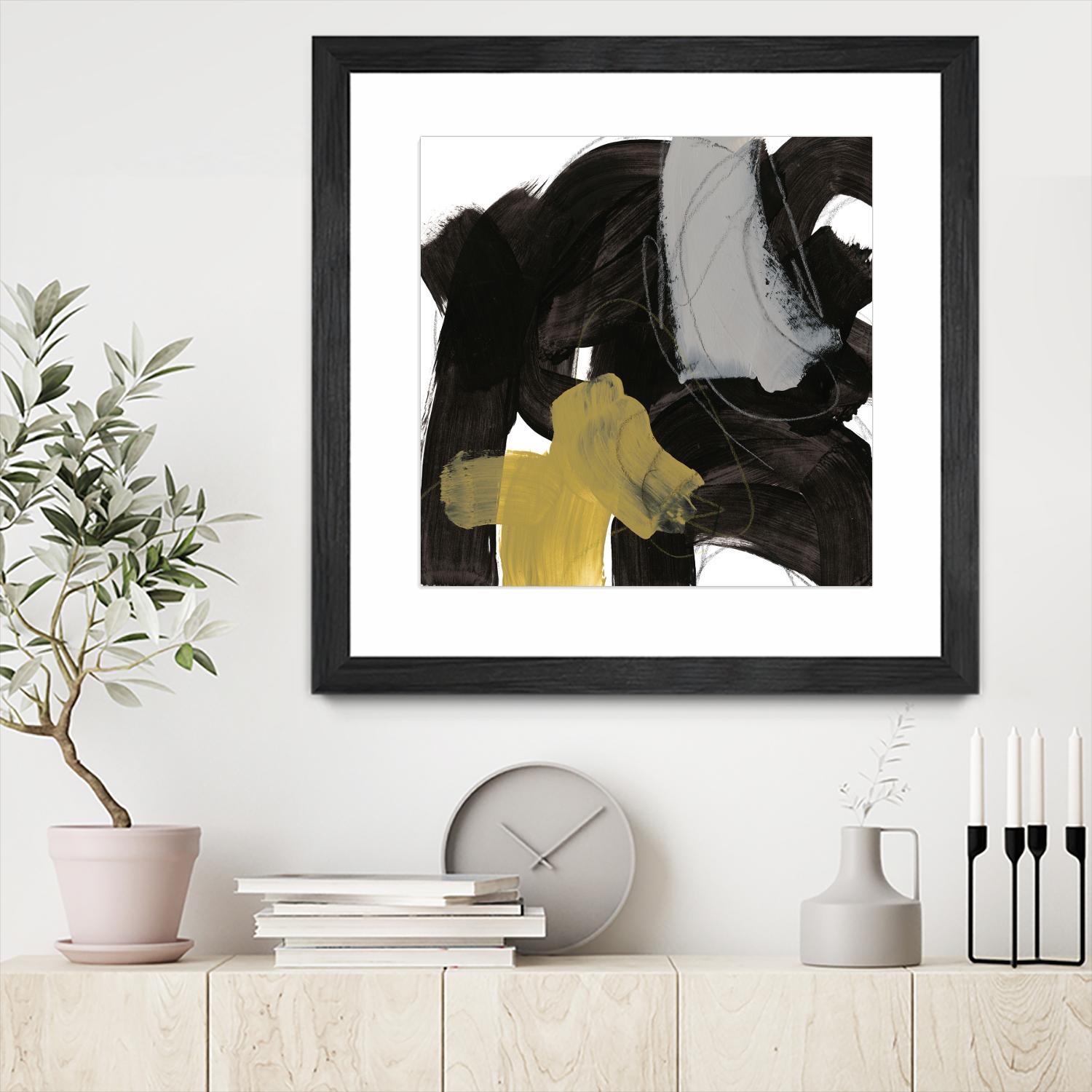 Chromatic Impulse IX by June Erica Vess on GIANT ART - yellow abstract