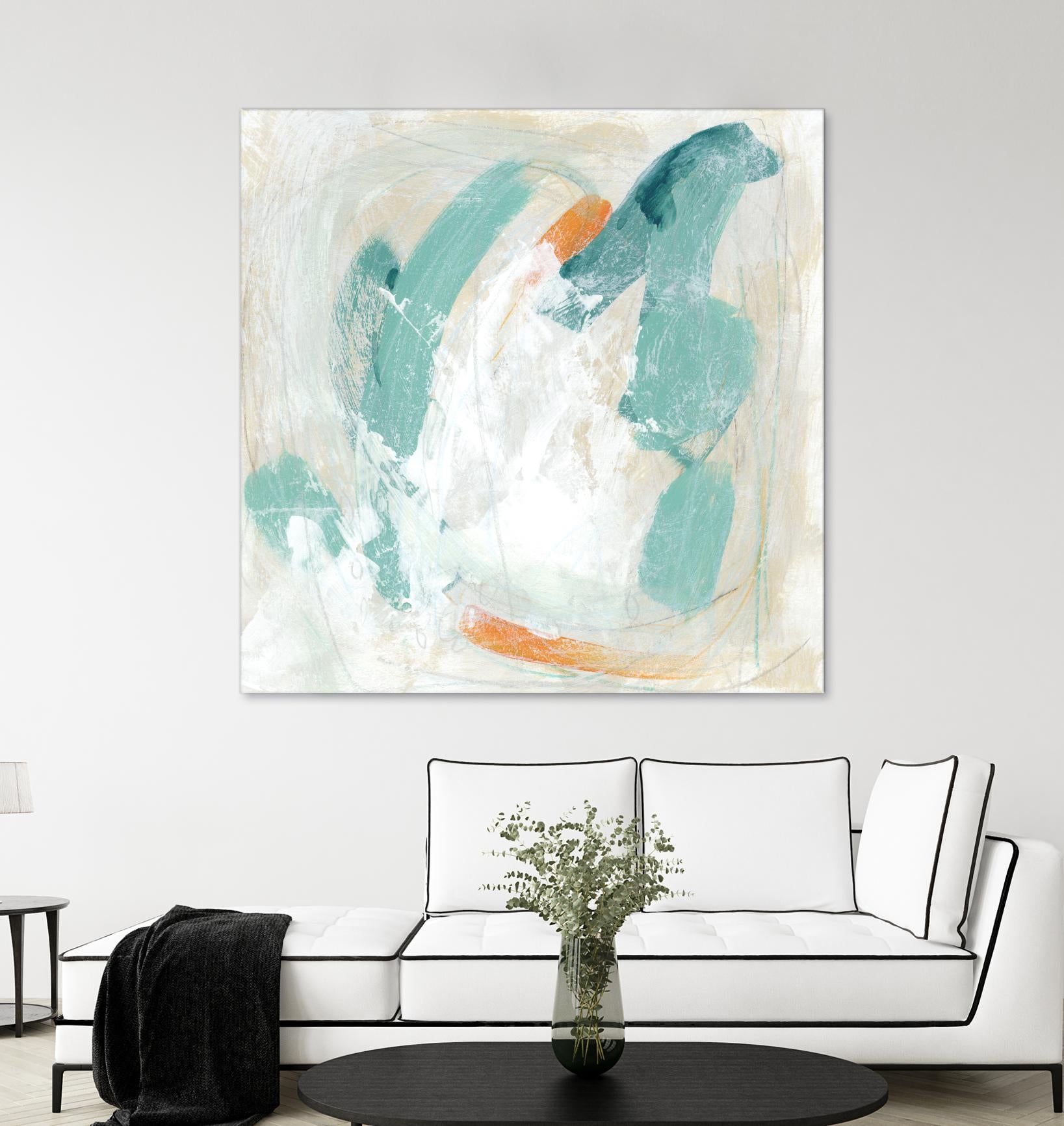 Tidal Current IV by June Erica Vess on GIANT ART - green abstract