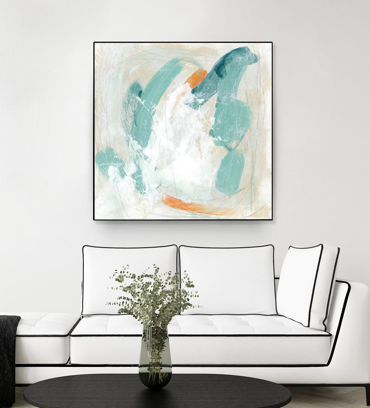 Tidal Current IV by June Erica Vess on GIANT ART - green abstract