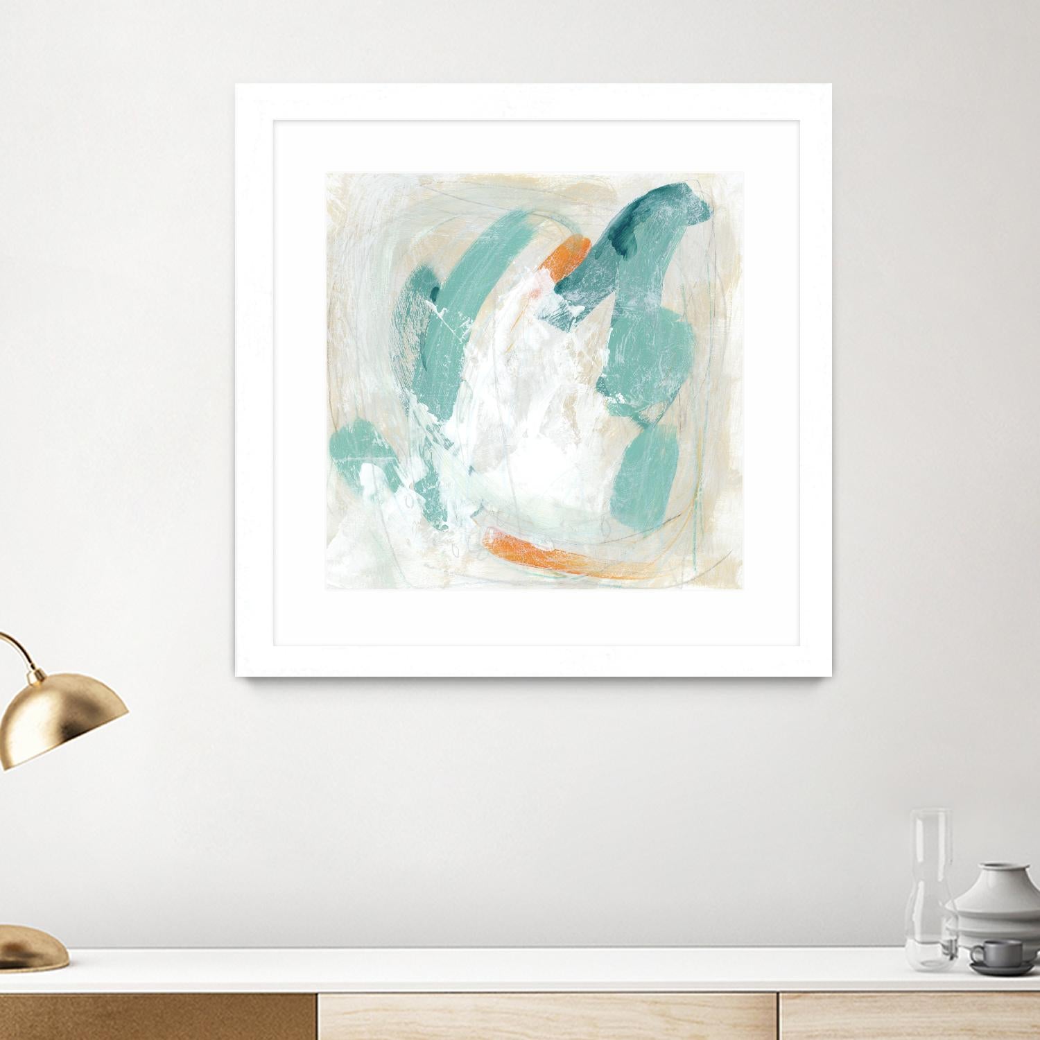 Tidal Current IV by June Erica Vess on GIANT ART - green abstract