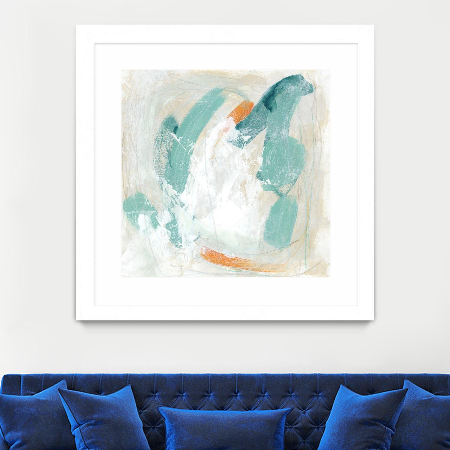 Tidal Current IV by June Erica Vess on GIANT ART - green abstract