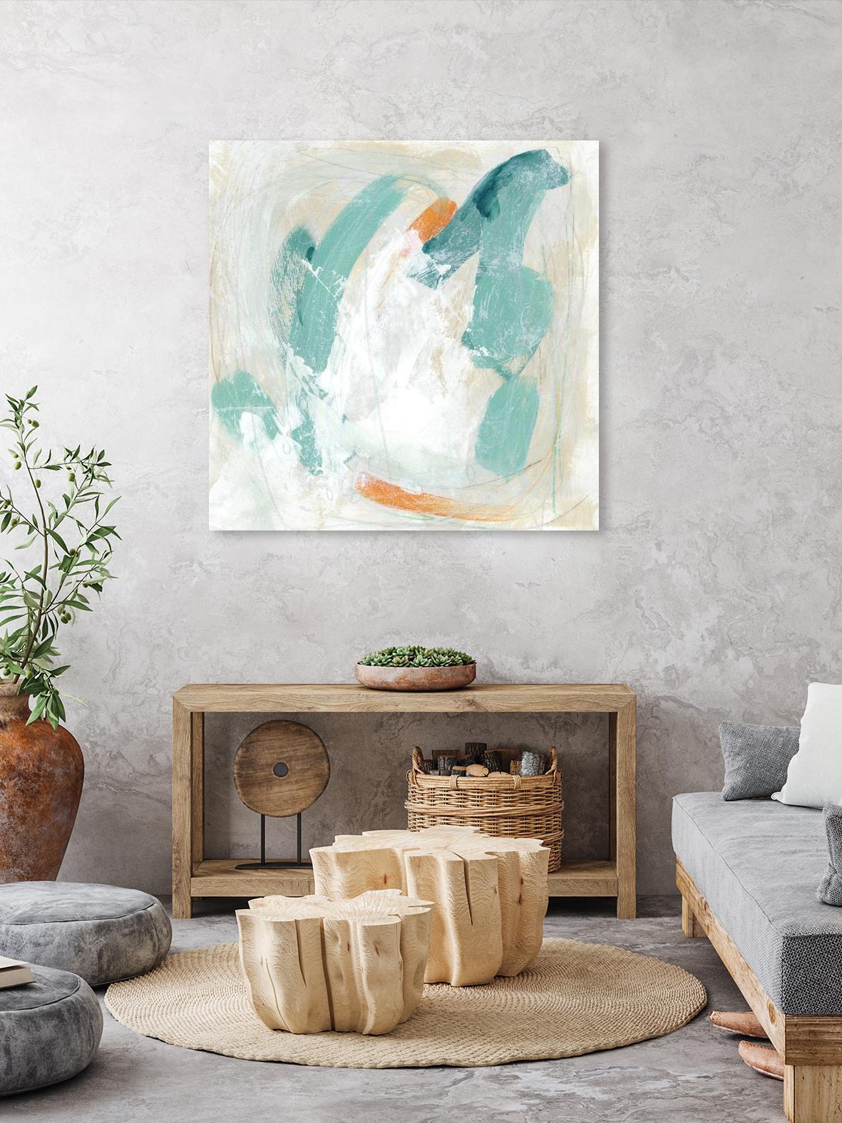 Tidal Current IV by June Erica Vess on GIANT ART - green abstract