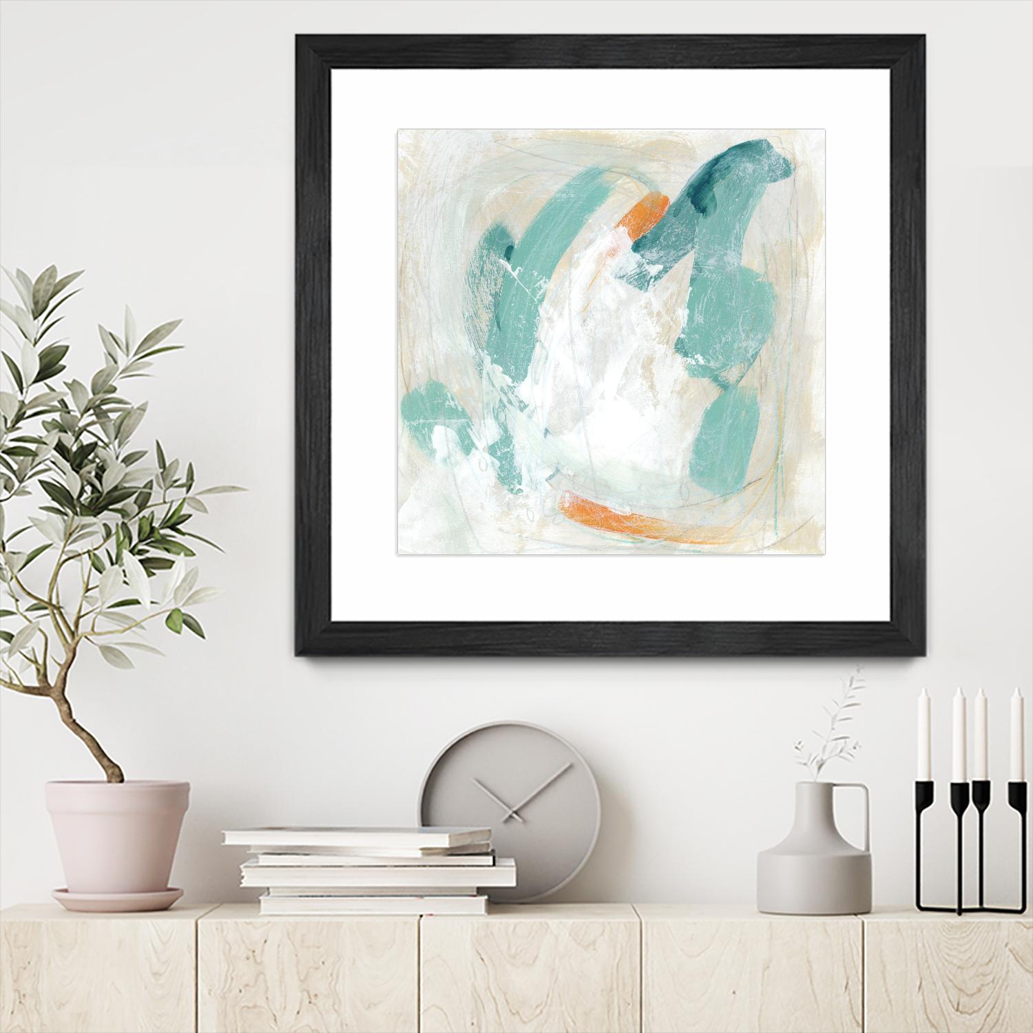 Tidal Current IV by June Erica Vess on GIANT ART - green abstract