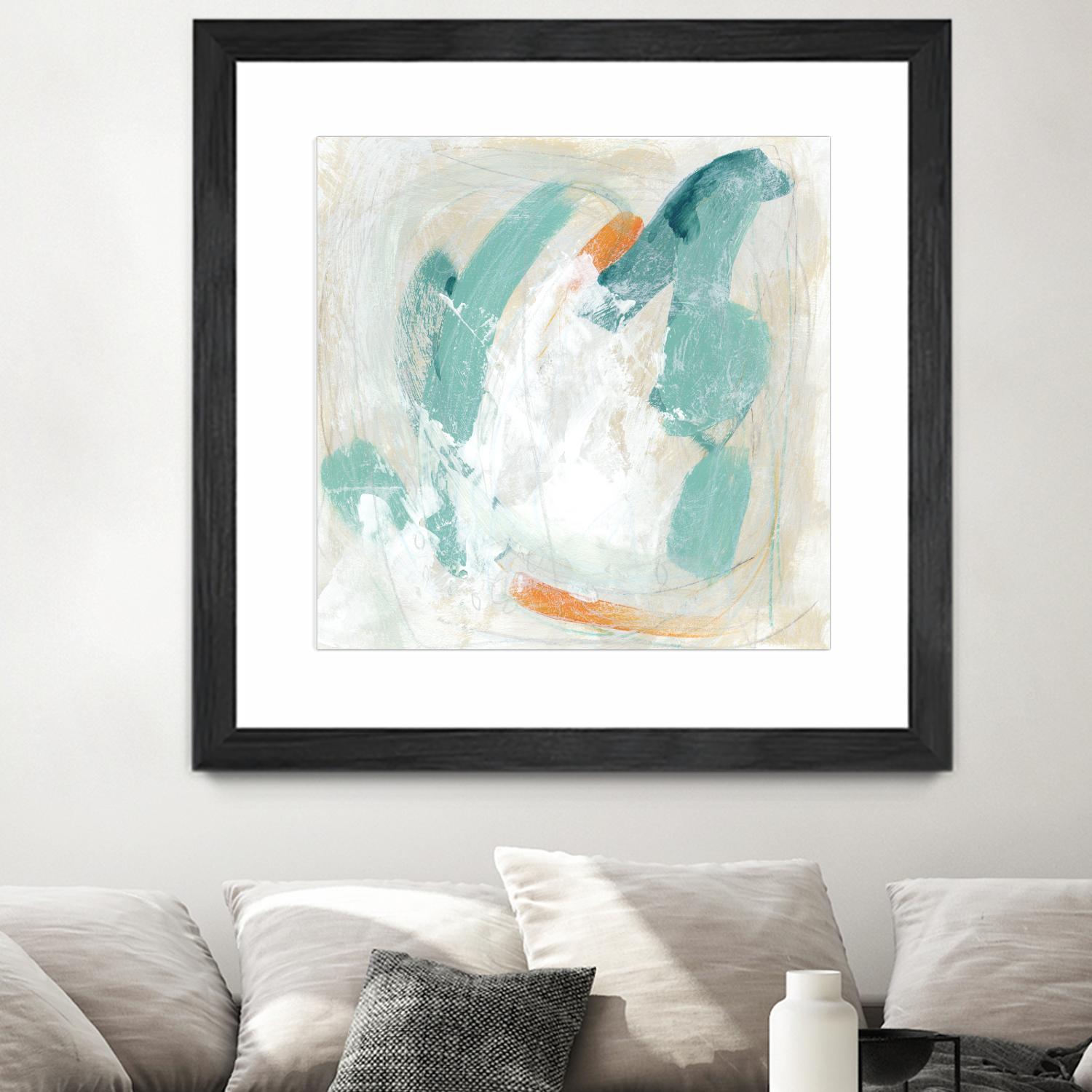 Tidal Current IV by June Erica Vess on GIANT ART - green abstract