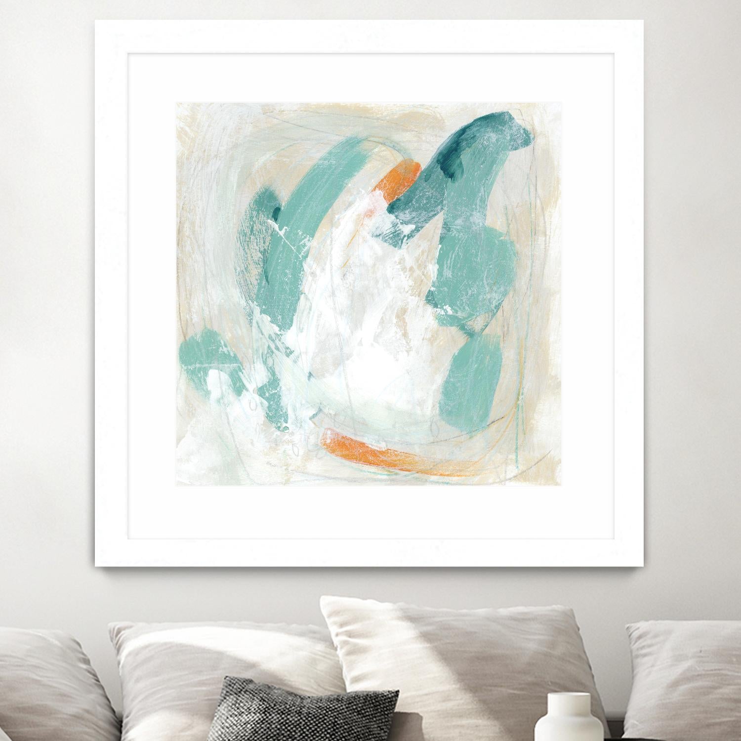 Tidal Current IV by June Erica Vess on GIANT ART - green abstract