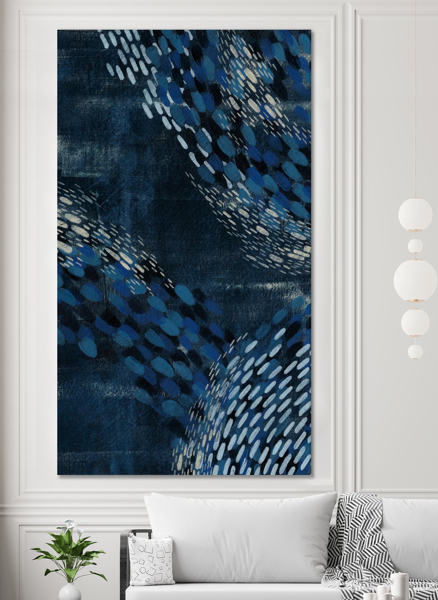 Moon Tide II by Grace Popp on GIANT ART - blue abstract