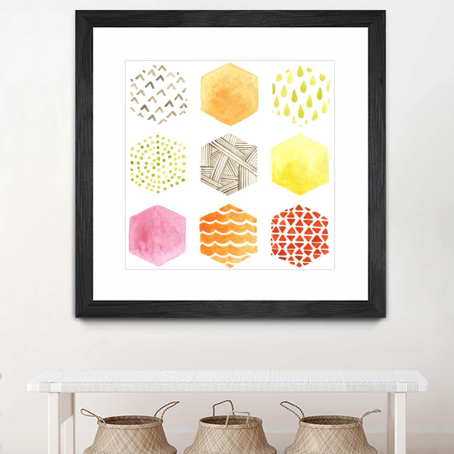 Honeycomb Patterns I by June Erica Vess on GIANT ART - abstract