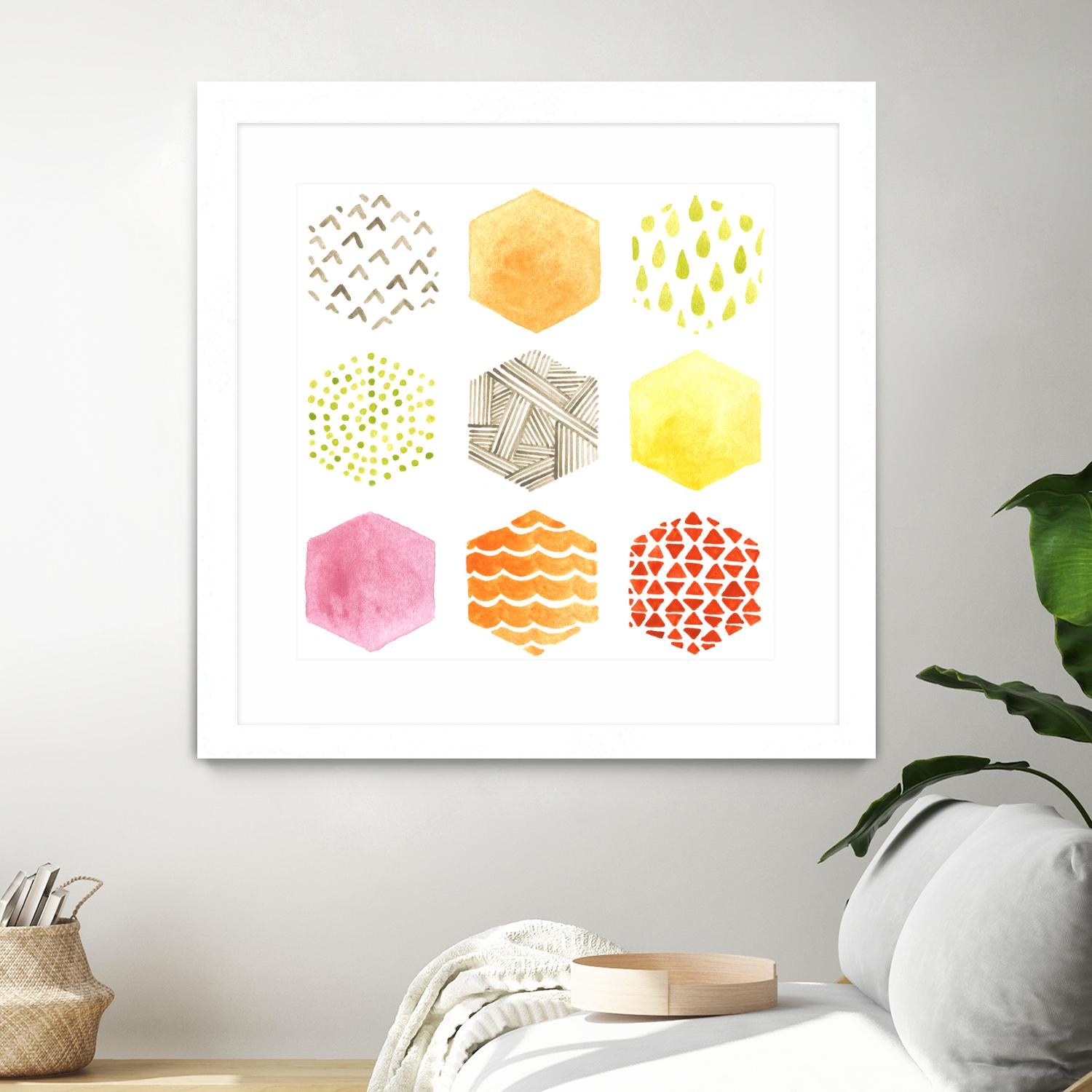 Honeycomb Patterns I by June Erica Vess on GIANT ART - abstract